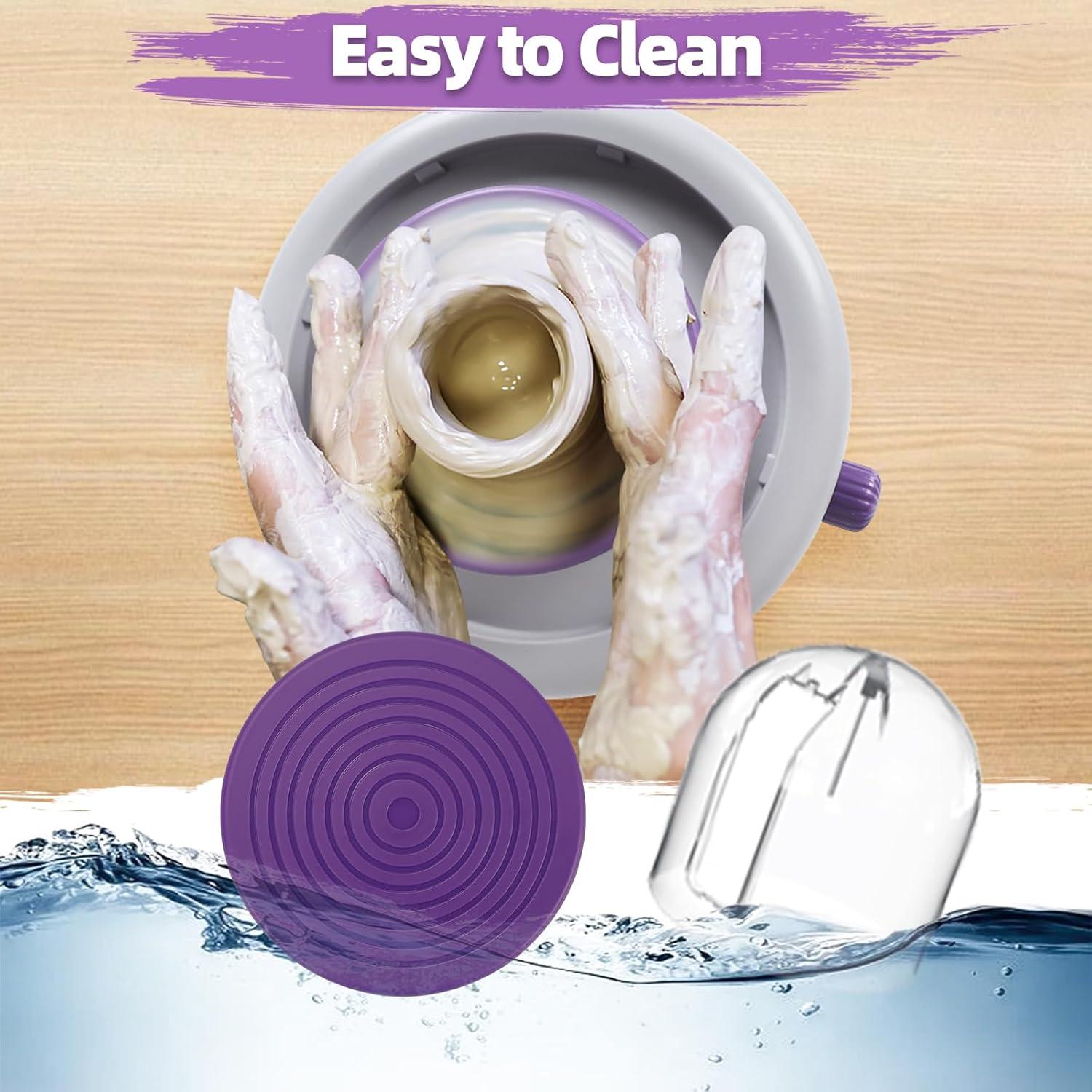 Rueda de Alfarería MZOKUU para Niños con Herramientas y Arcilla