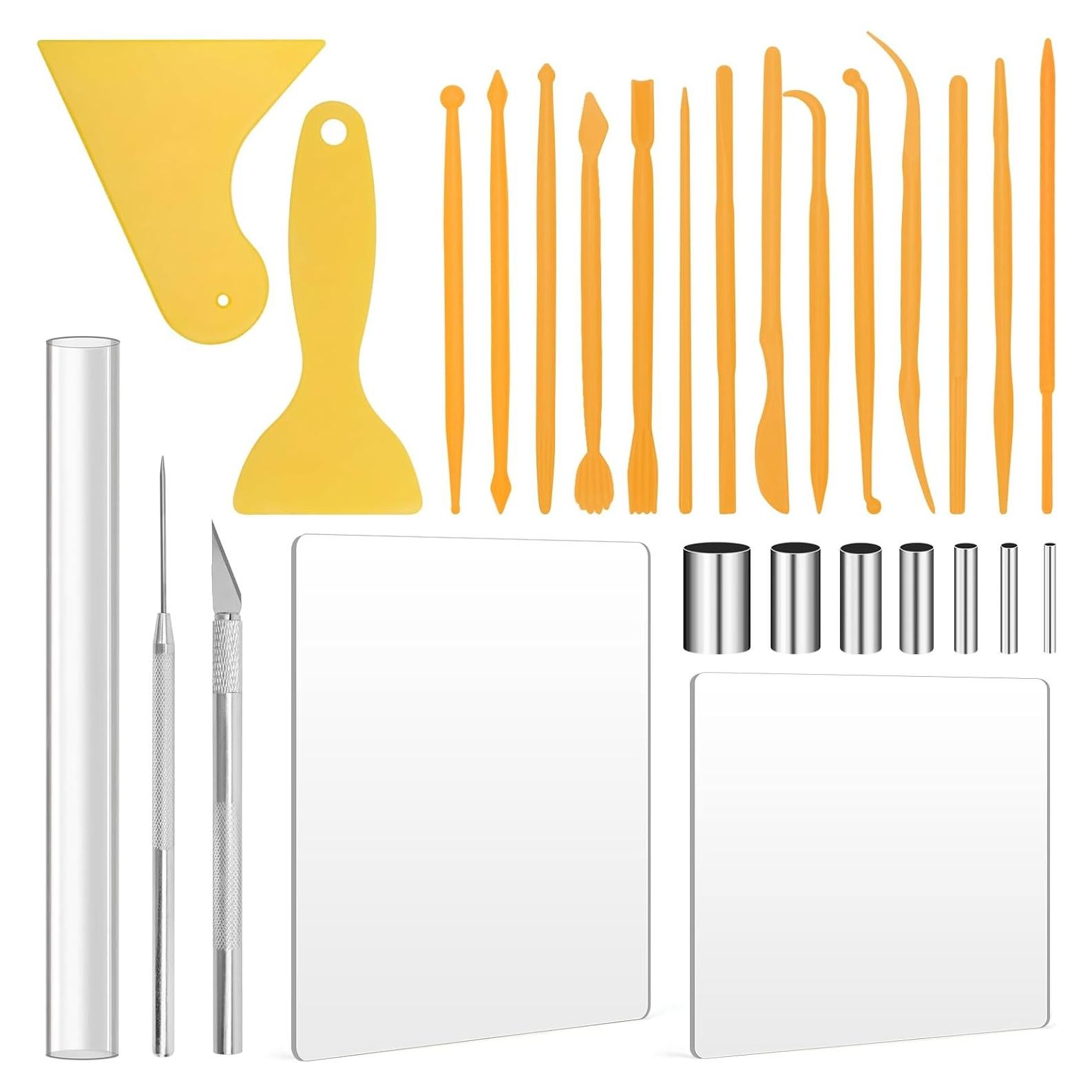 Herramientas de Arcilla Polimérica Pletpet 28PCS con Rodillo