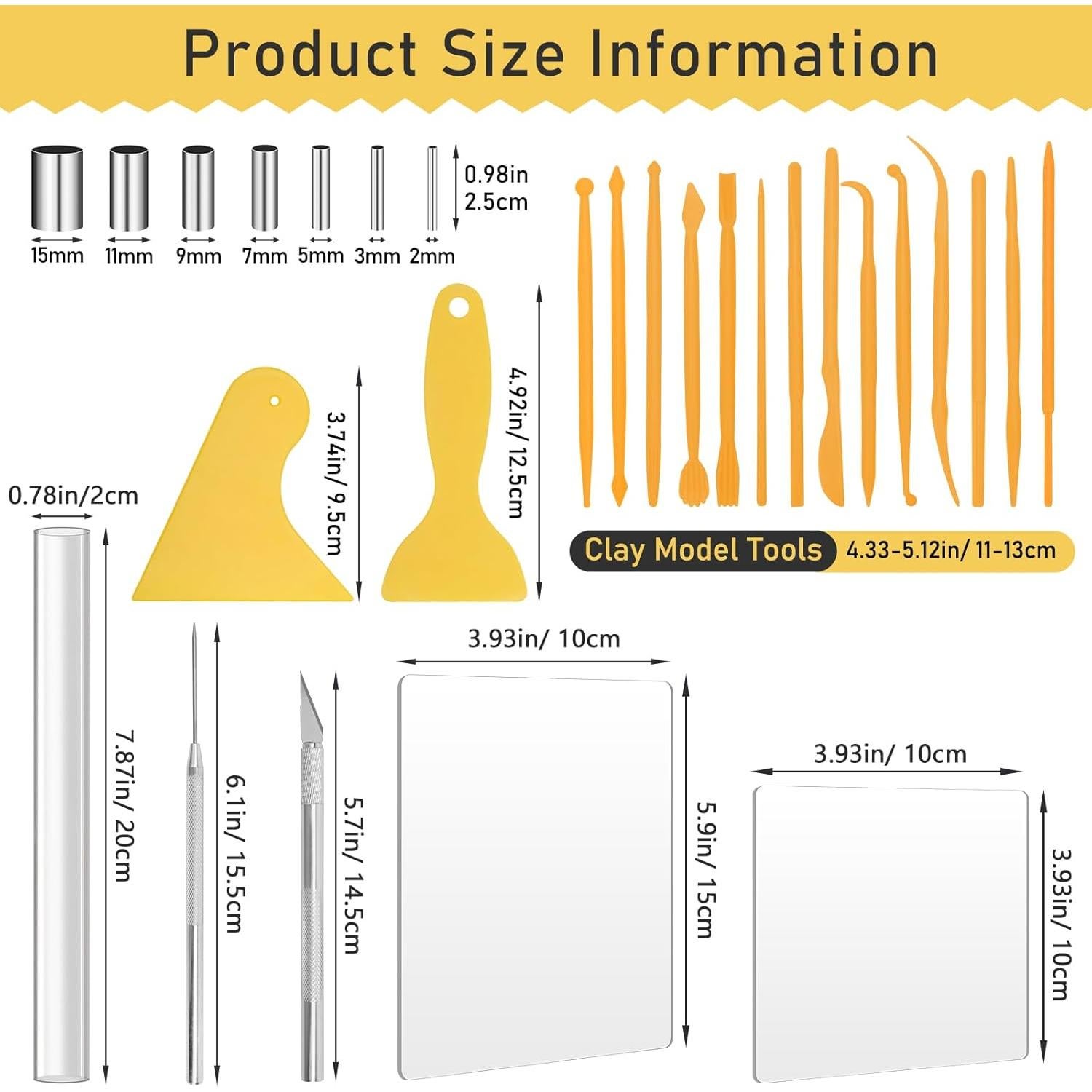 Herramientas de Arcilla Polimérica Pletpet 28PCS con Rodillo