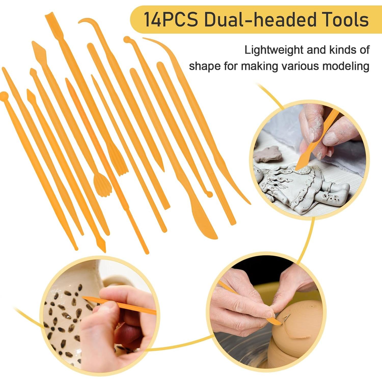 Herramientas de Arcilla Polimérica Pletpet 28PCS con Rodillo