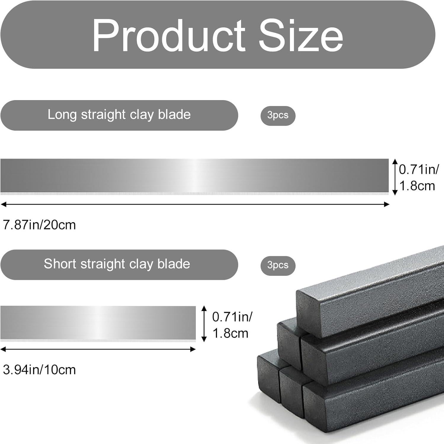 Cortadores de Arcilla Polimérica EupHHonycs 6 Pcs Acero Inoxidable