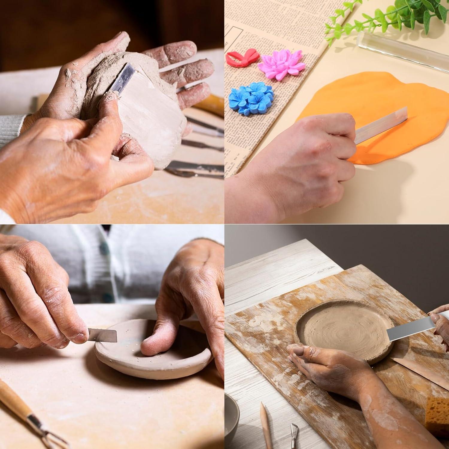 Cortadores de Arcilla Polimérica EupHHonycs 6 Pcs Acero Inoxidable