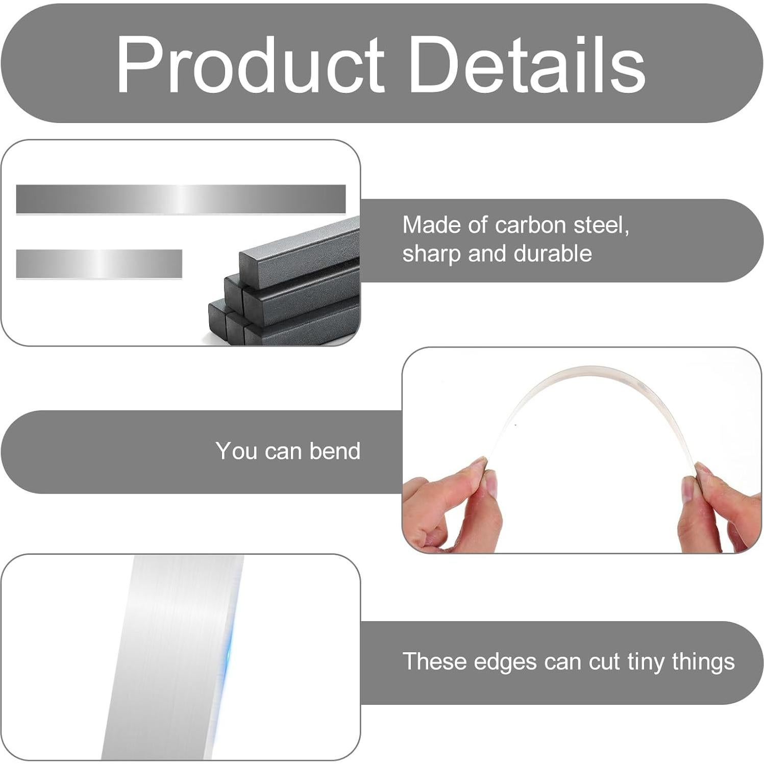 Cortadores de Arcilla Polimérica EupHHonycs 6 Pcs Acero Inoxidable