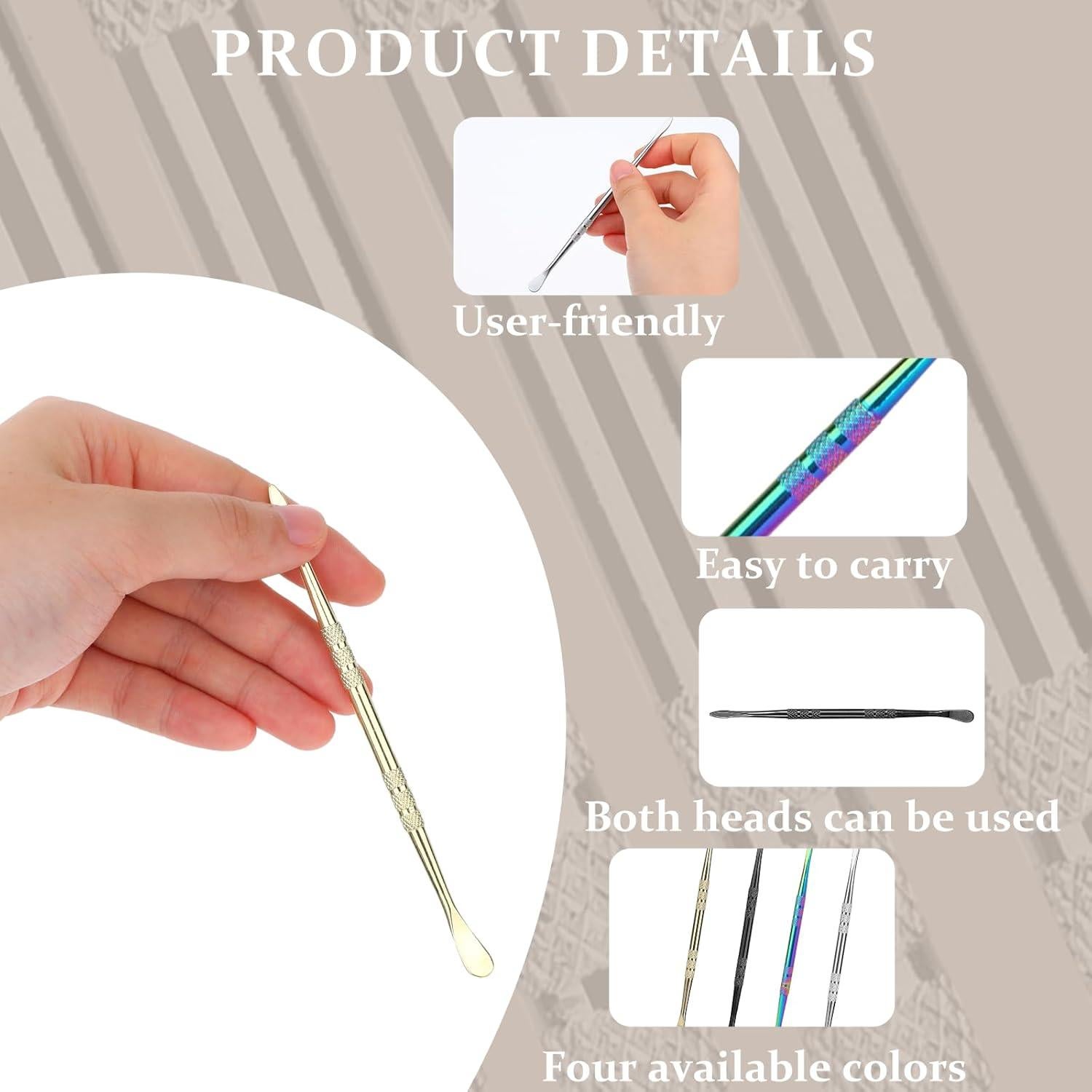 Kit de Herramientas de Tallado de Cera AHQiZFX 4 Piezas 12cm