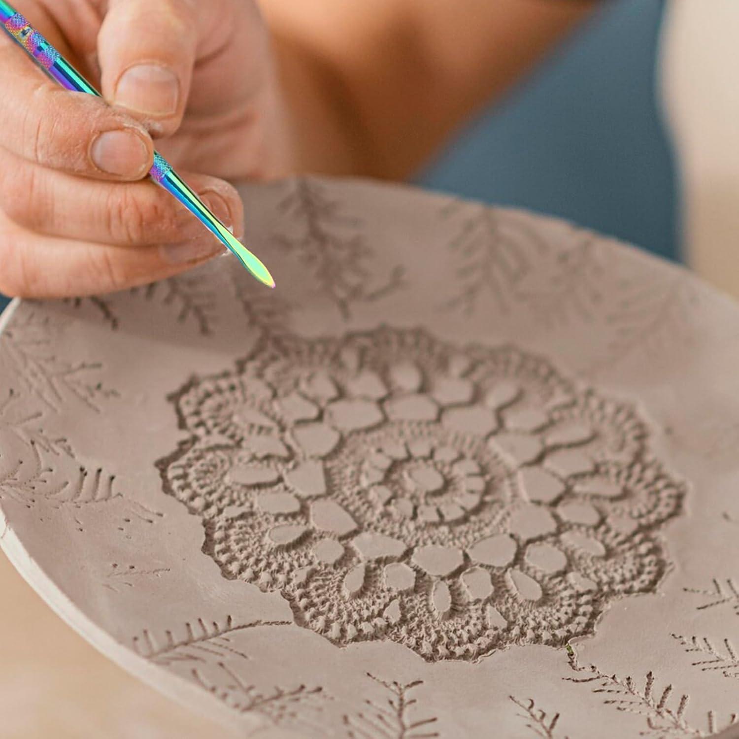 Kit de Herramientas de Tallado de Cera AHQiZFX 4 Piezas 12cm