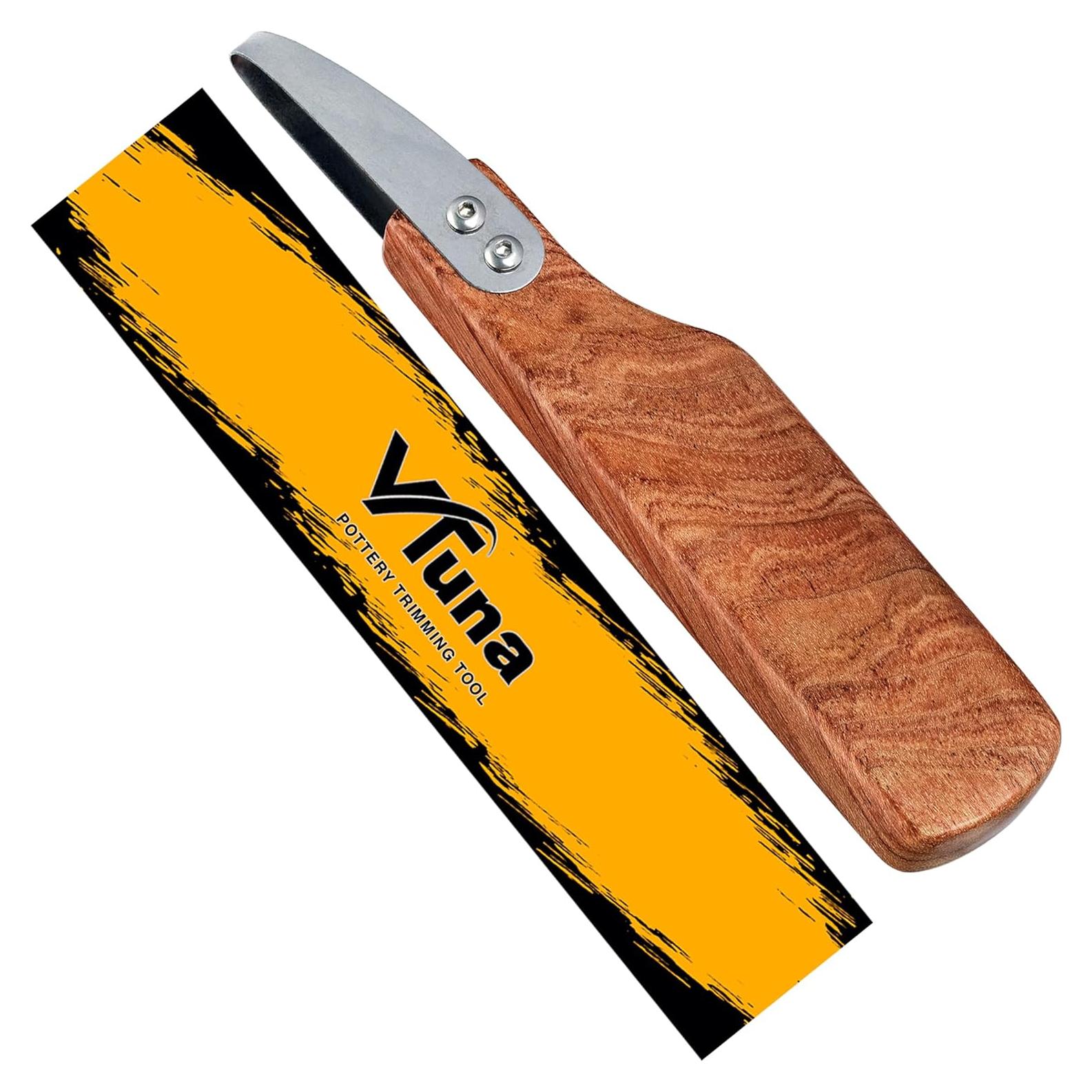 Herramienta de Recorte de Cerámica VTUNA, Mango de Madera y Acero