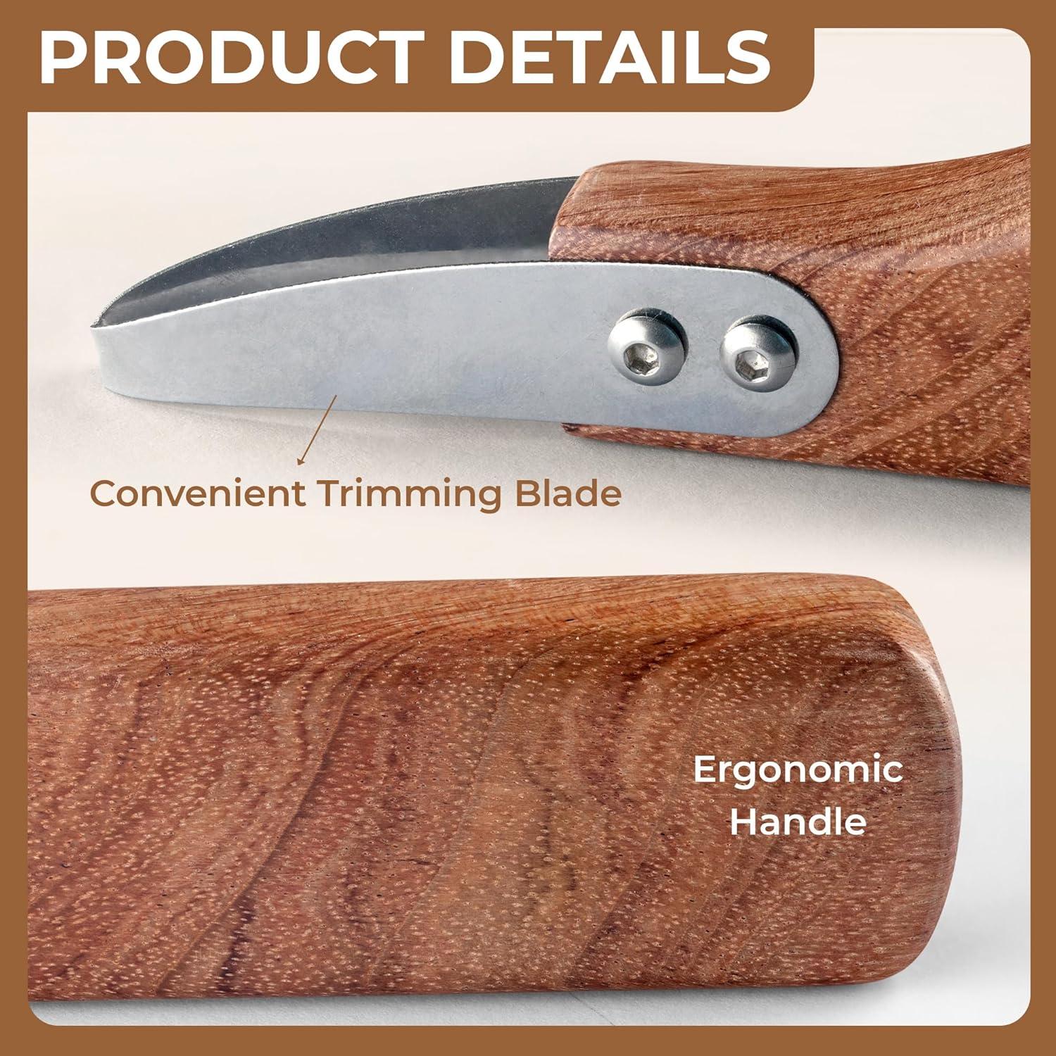 Herramienta de Recorte de Cerámica VTUNA, Mango de Madera y Acero