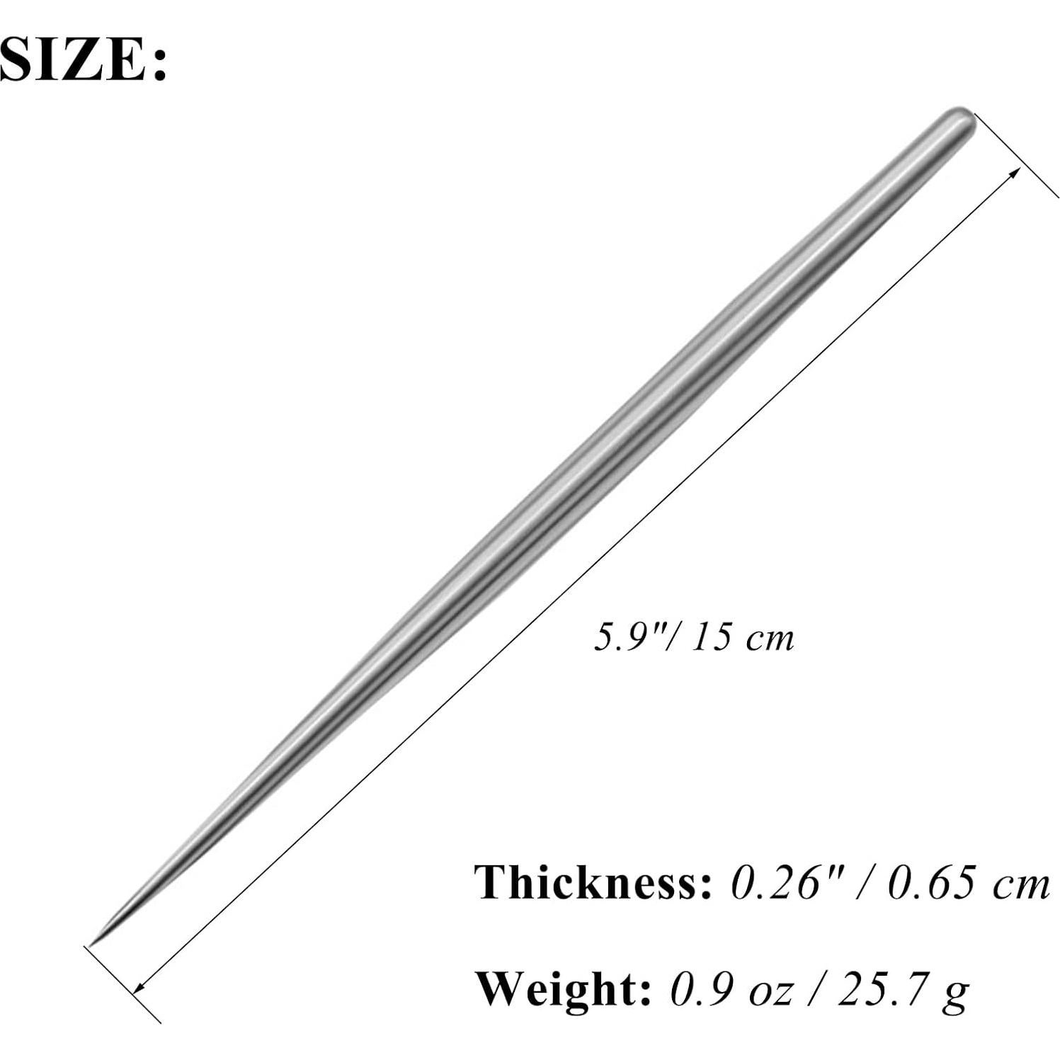 4 Herramientas de Aguja de Alfarería LXLVOUEG Acero Inoxidable