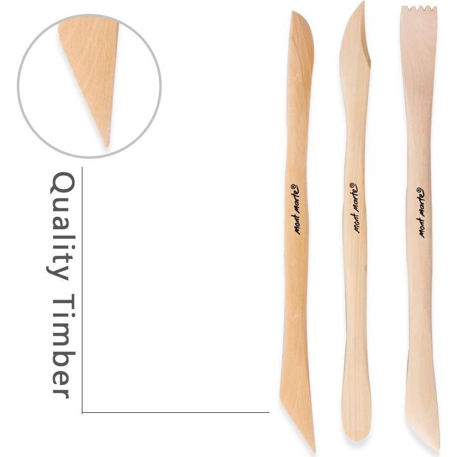 Conjunto de Herramientas de Modelado de Arcilla Mont Marte 10 Piezas