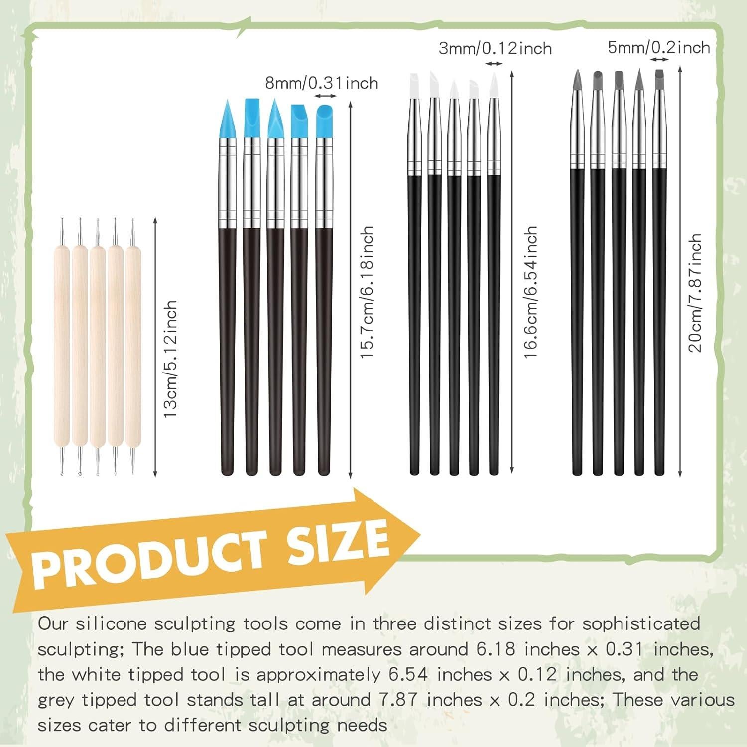 Juego de 20 Herramientas de Esculpido de Arcilla Mooliwe