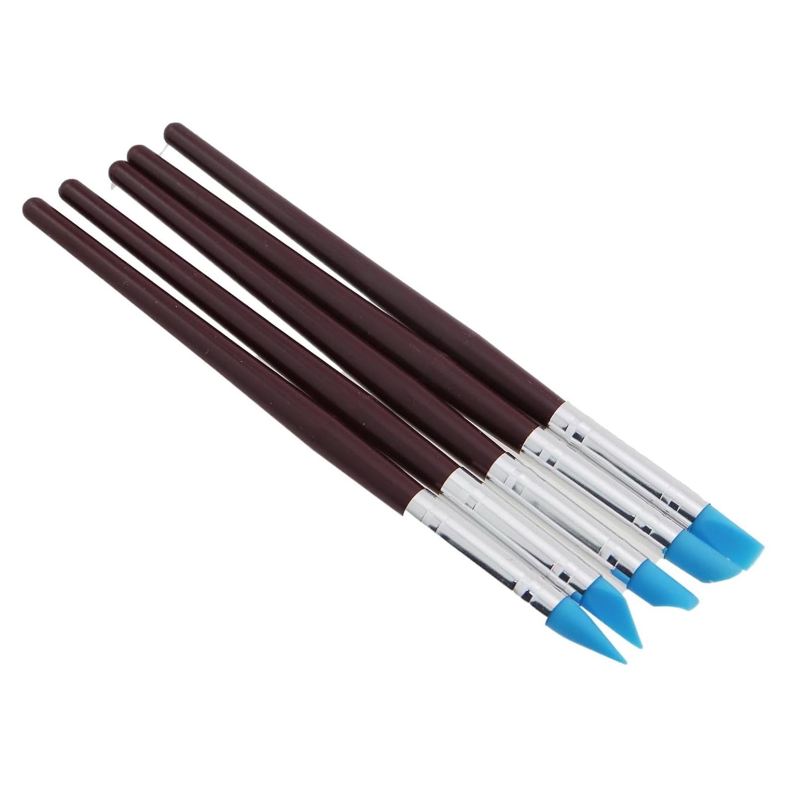 Conjunto de 5 Bolígrafos de Cerámica Suave GZWZH con Punta de Silicona