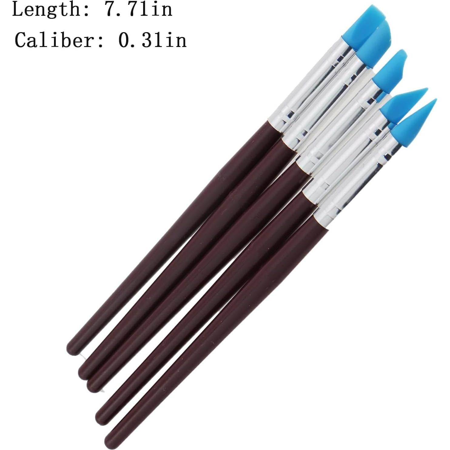 Conjunto de 5 Bolígrafos de Cerámica Suave GZWZH con Punta de Silicona