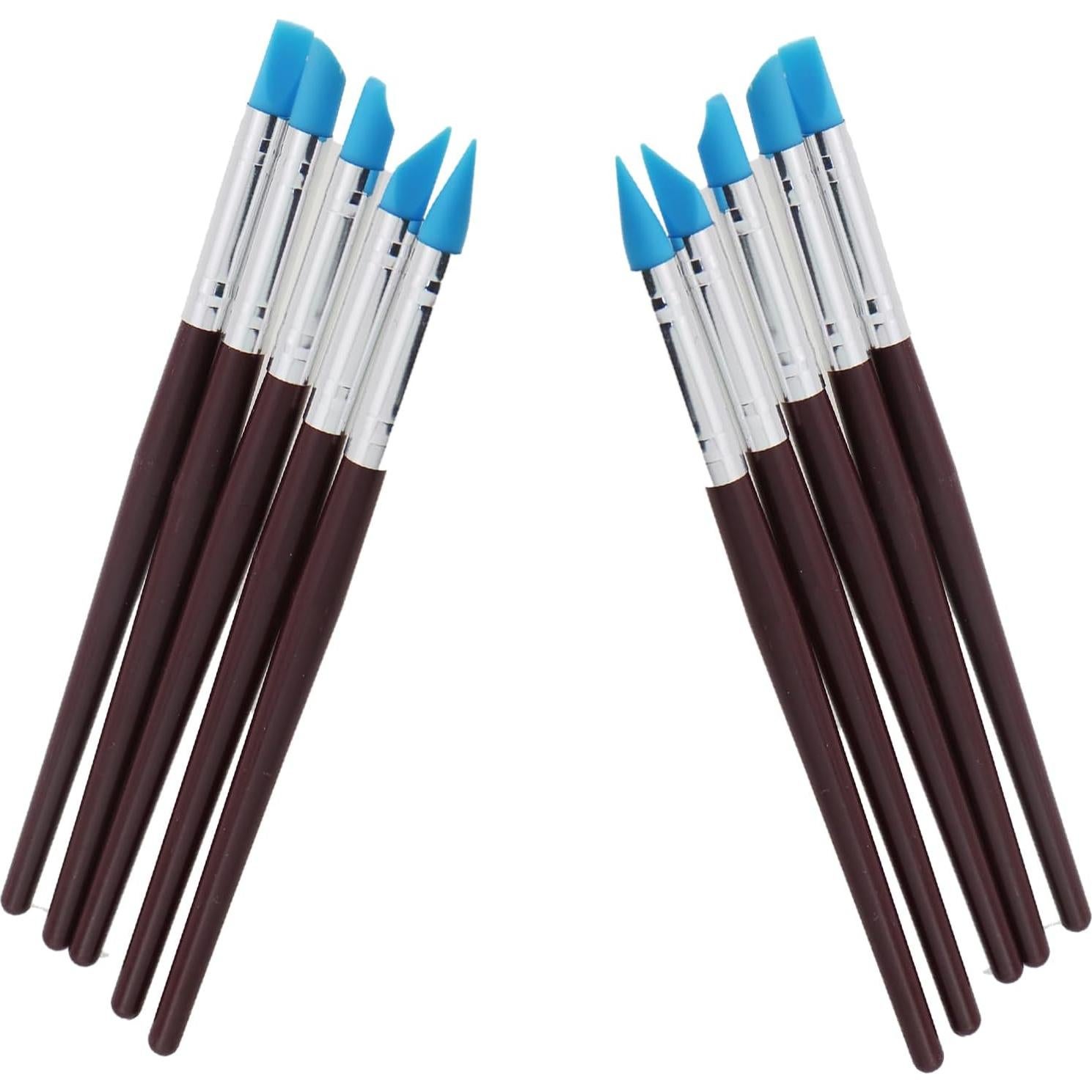 Conjunto de 5 Bolígrafos de Cerámica Suave GZWZH con Punta de Silicona