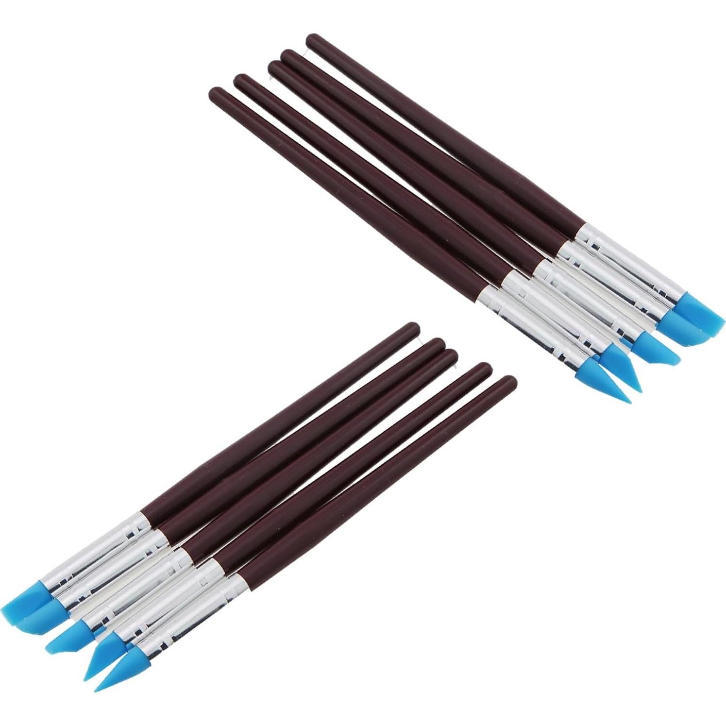 Conjunto de 5 Bolígrafos de Cerámica Suave GZWZH con Punta de Silicona