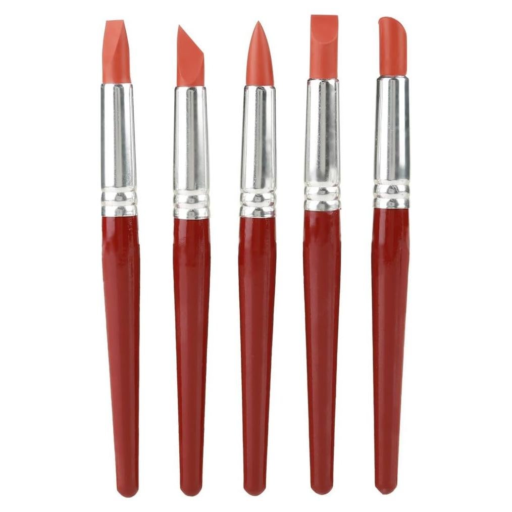 5 Pinceles de Silicona Walfront para Pintura y Escultura