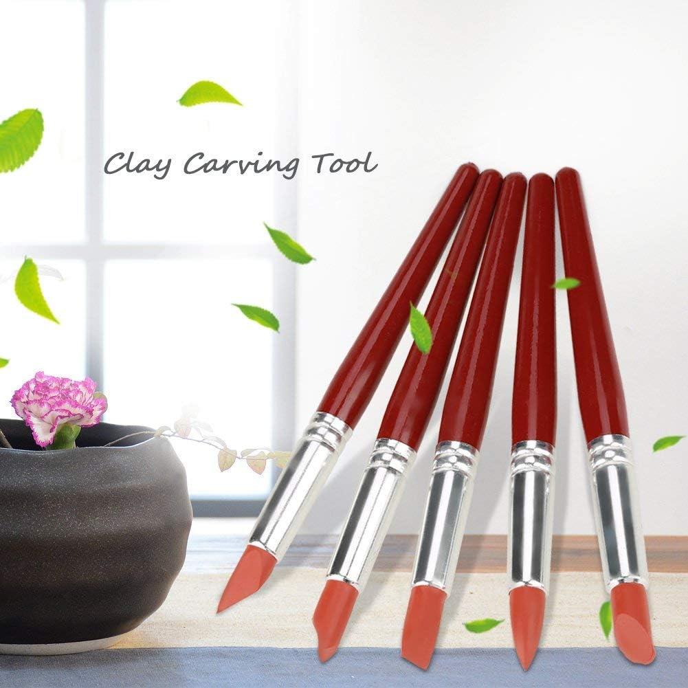 5 Pinceles de Silicona Walfront para Pintura y Escultura