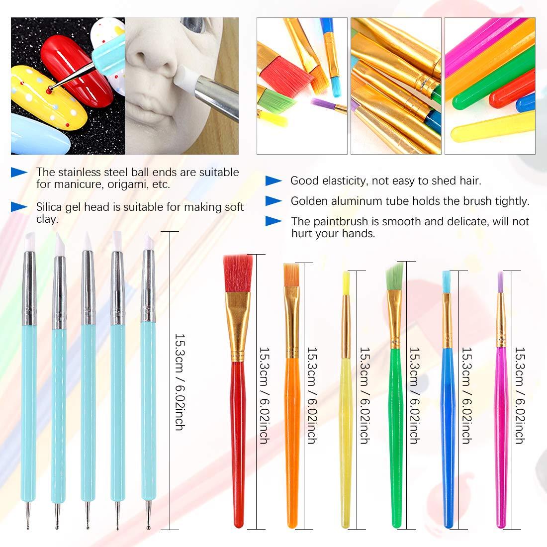 Conjunto de herramientas de modelado de arcilla Glarks 24Pcs