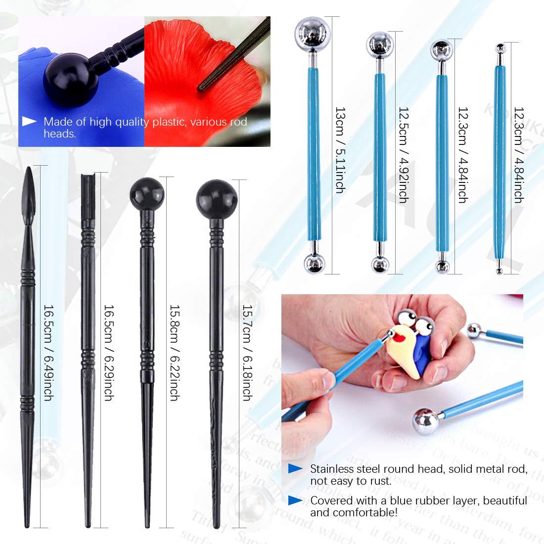 Conjunto de herramientas de modelado de arcilla Glarks 24Pcs