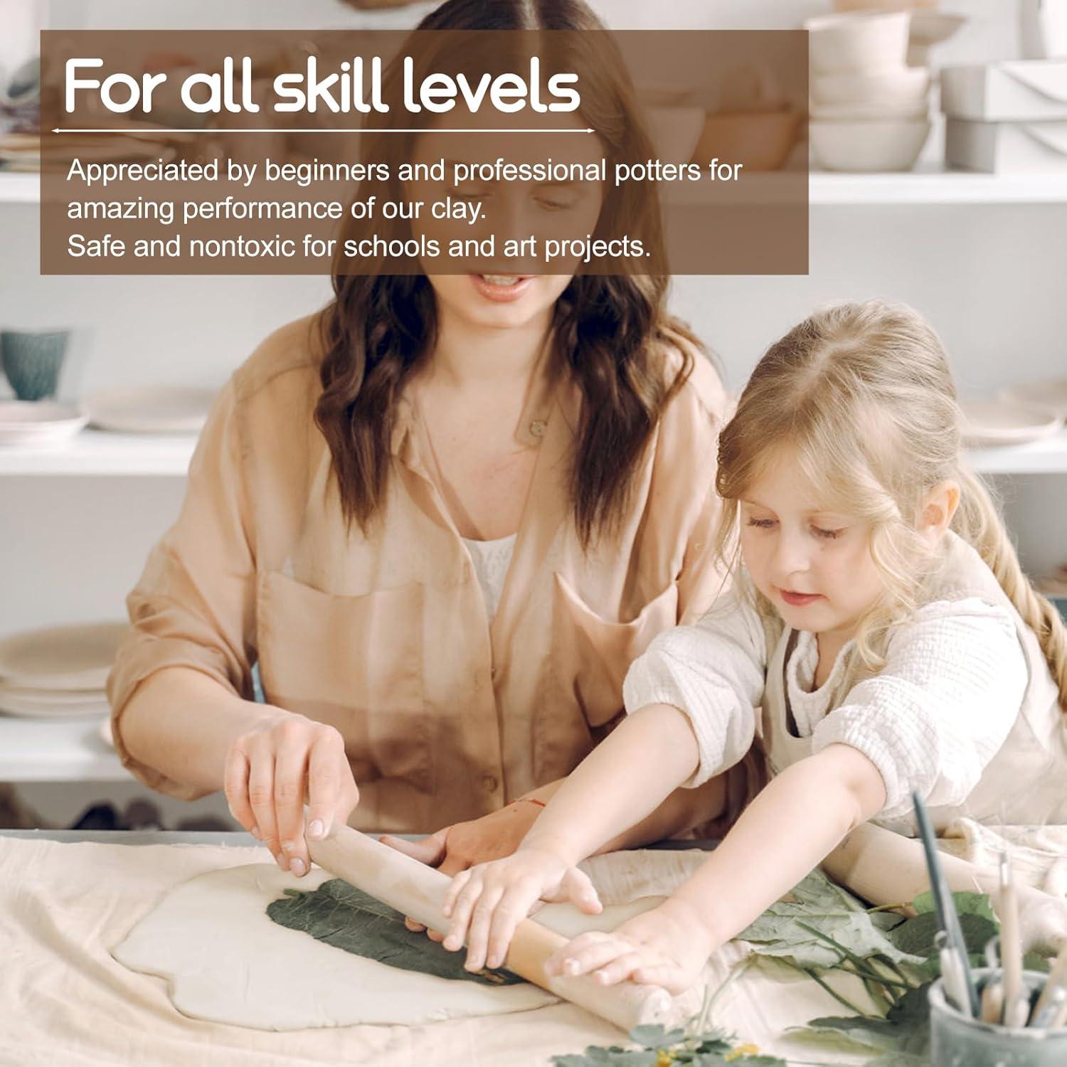 Kit de Arcilla Secada al Aire Katech 1.0 kg con 23 Herramientas