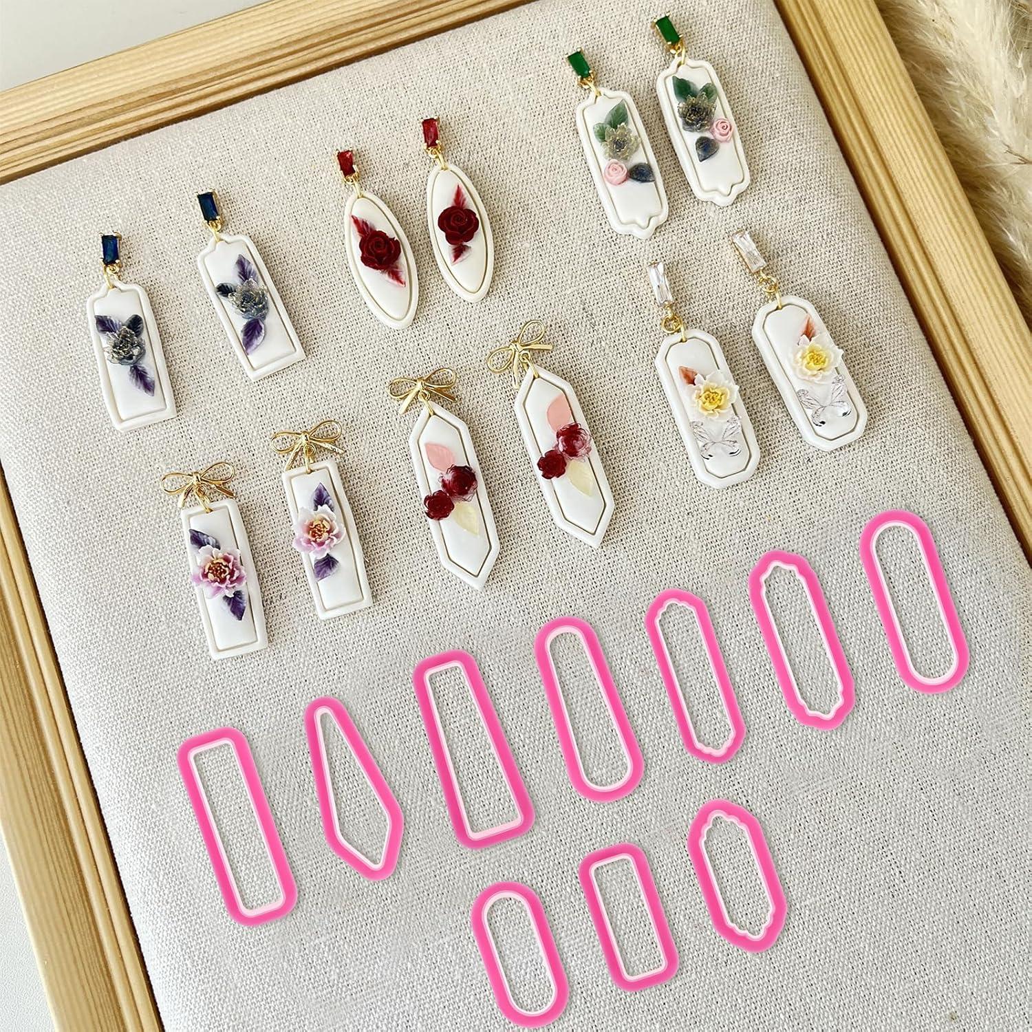 Cortadores de Arcilla de Polímero KALIONE 10 Piezas para Joyería