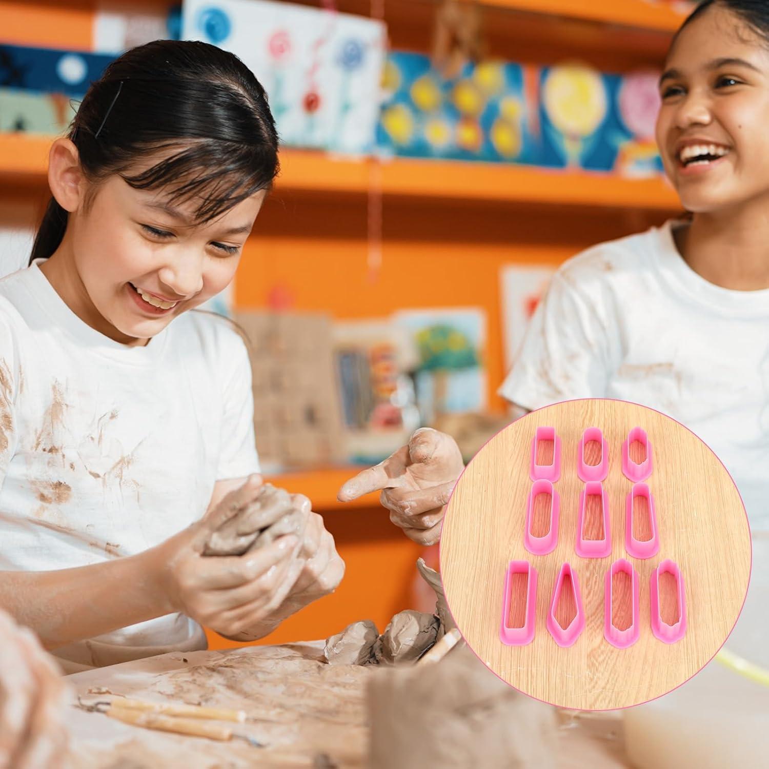 Cortadores de Arcilla de Polímero KALIONE 10 Piezas para Joyería