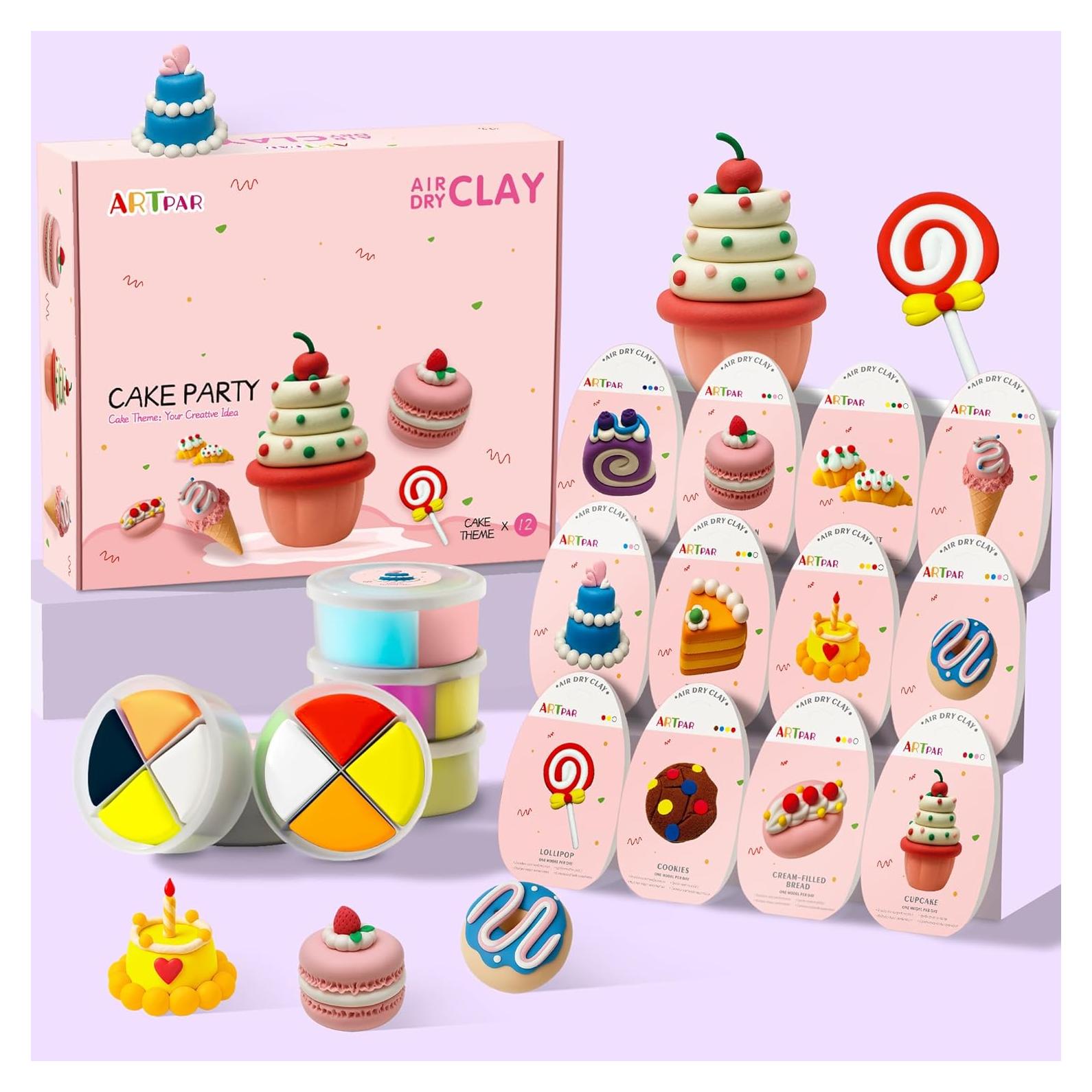 Kit de Arcilla Secada al Aire ARTPAR para Niños - 12 Cajas