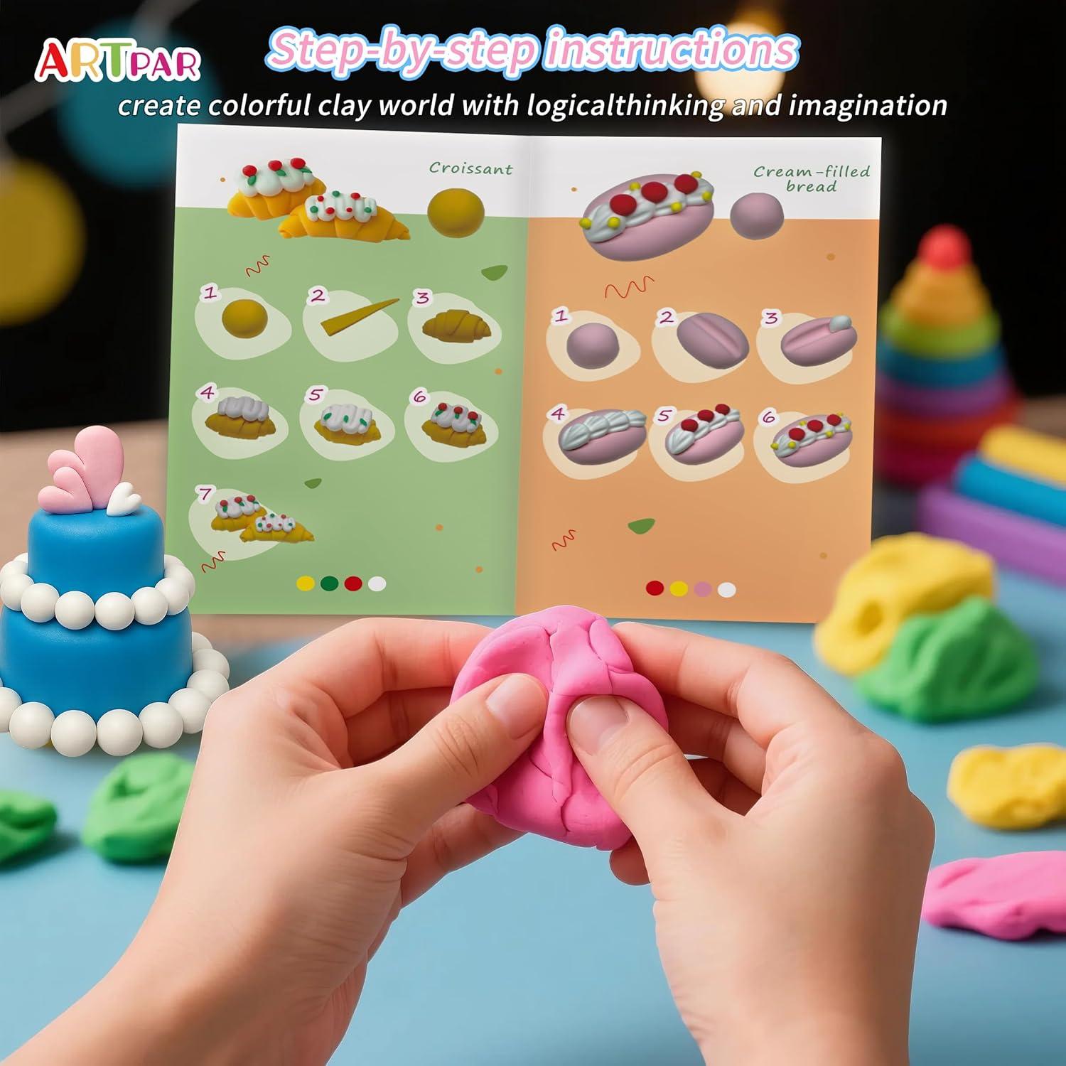 Kit de Arcilla Secada al Aire ARTPAR para Niños - 12 Cajas