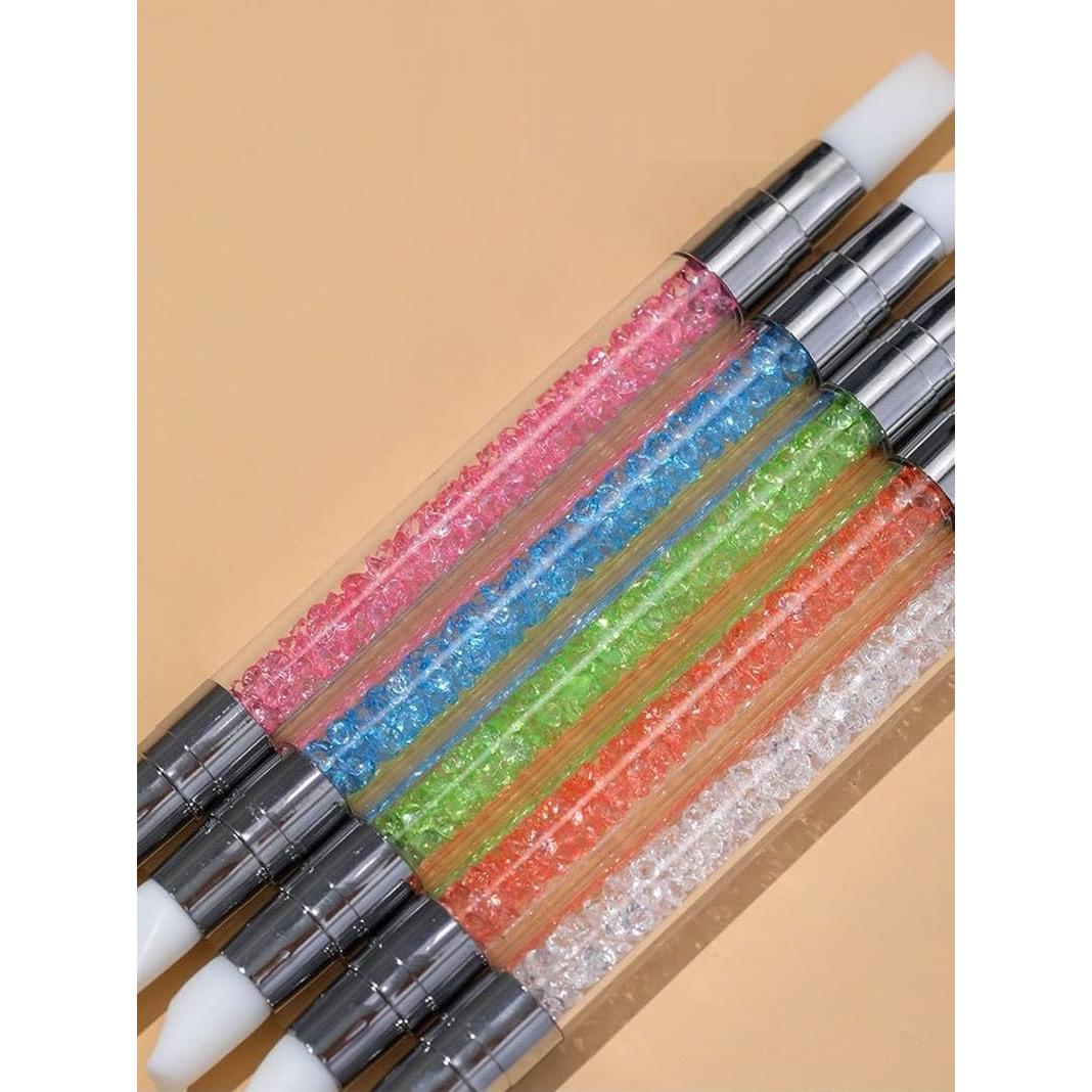 5 Piezas Bolígrafos de Escultura de Uñas FULINJOY - Herramientas de Silicona