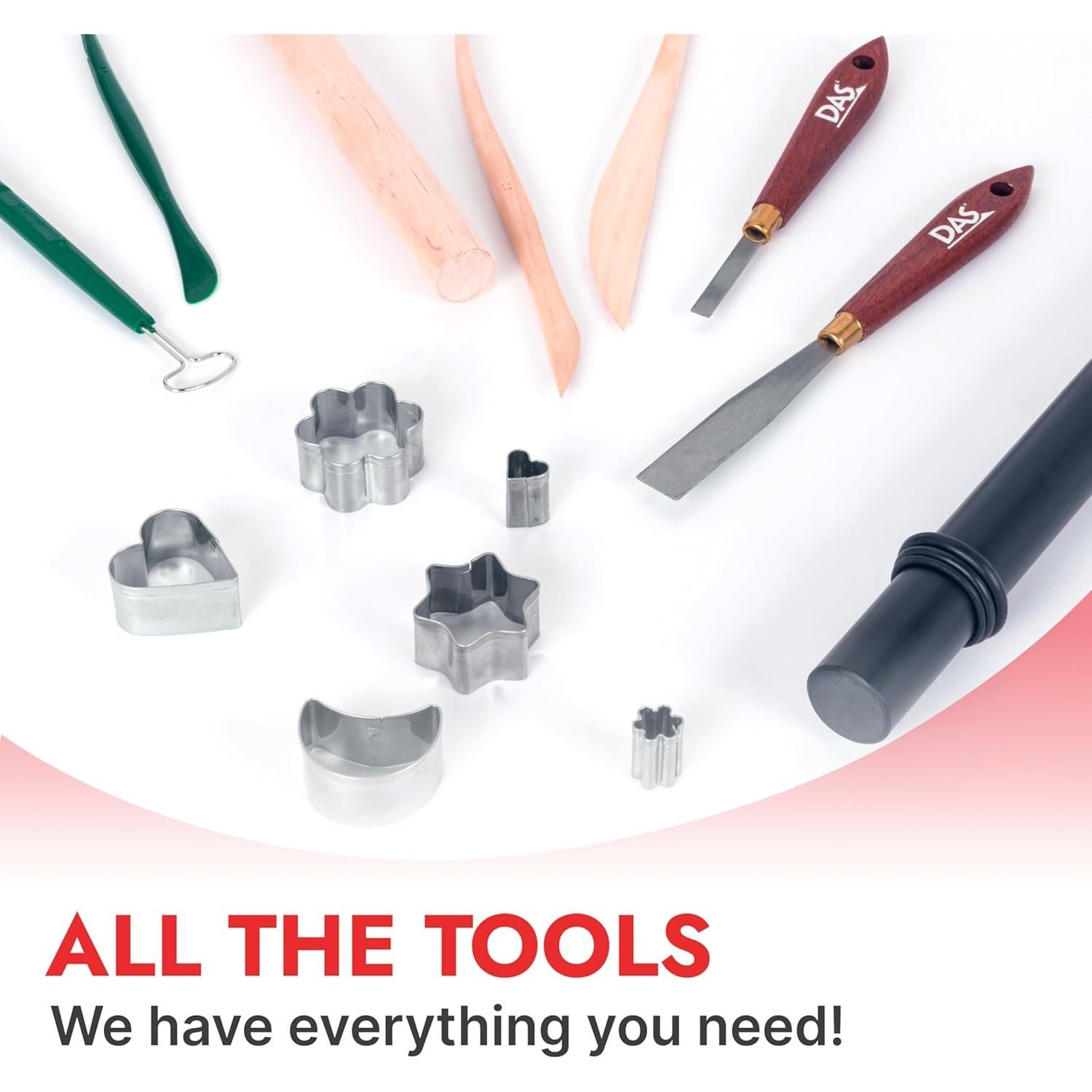 Arcilla de Modelado DAS 1 Kg Blanca que Endurece al Aire