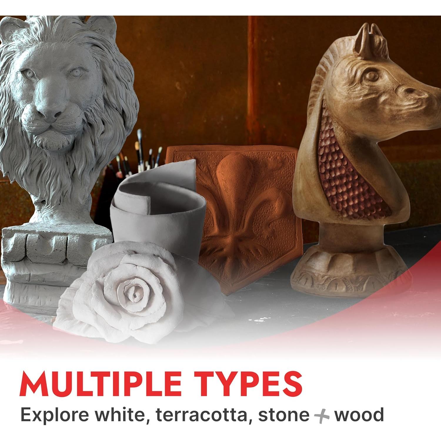 Arcilla de Modelado DAS 1 Kg Blanca que Endurece al Aire