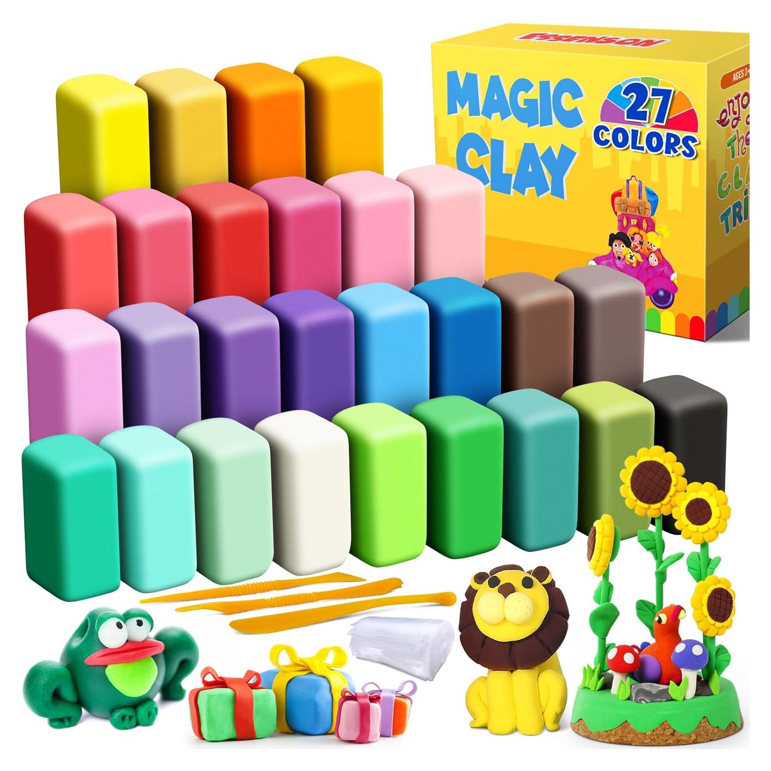 Arcilla Secada al Aire ESSENSON 27 Colores para Niños