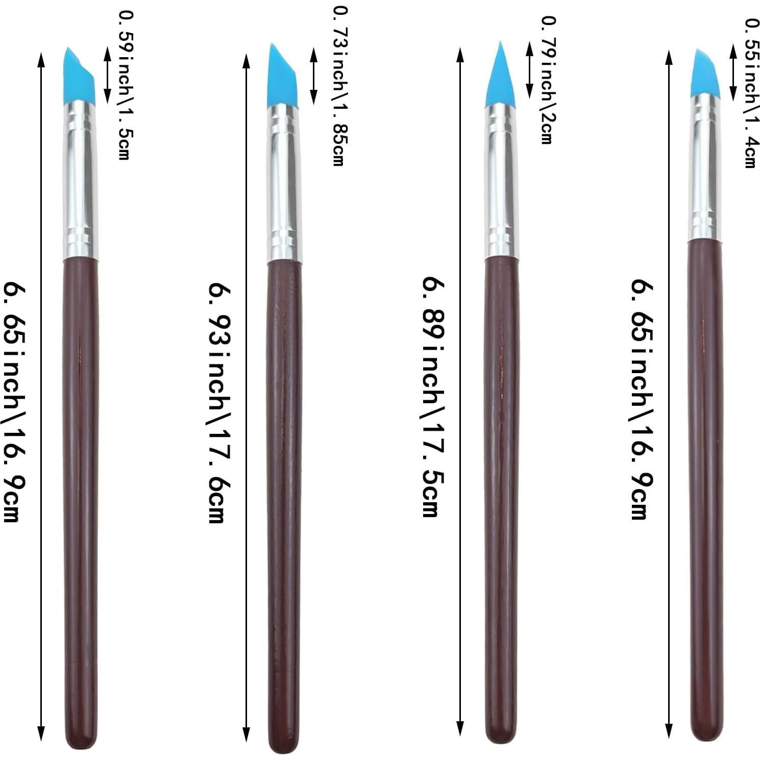 Juego de 8 Pinceles de Silicona Capiant para Escultura y Pintura