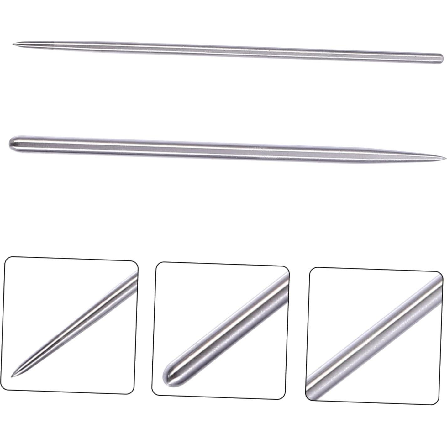 Kit de Modelado de Arcilla 2 Pcs Acero Inoxidable EXCEART