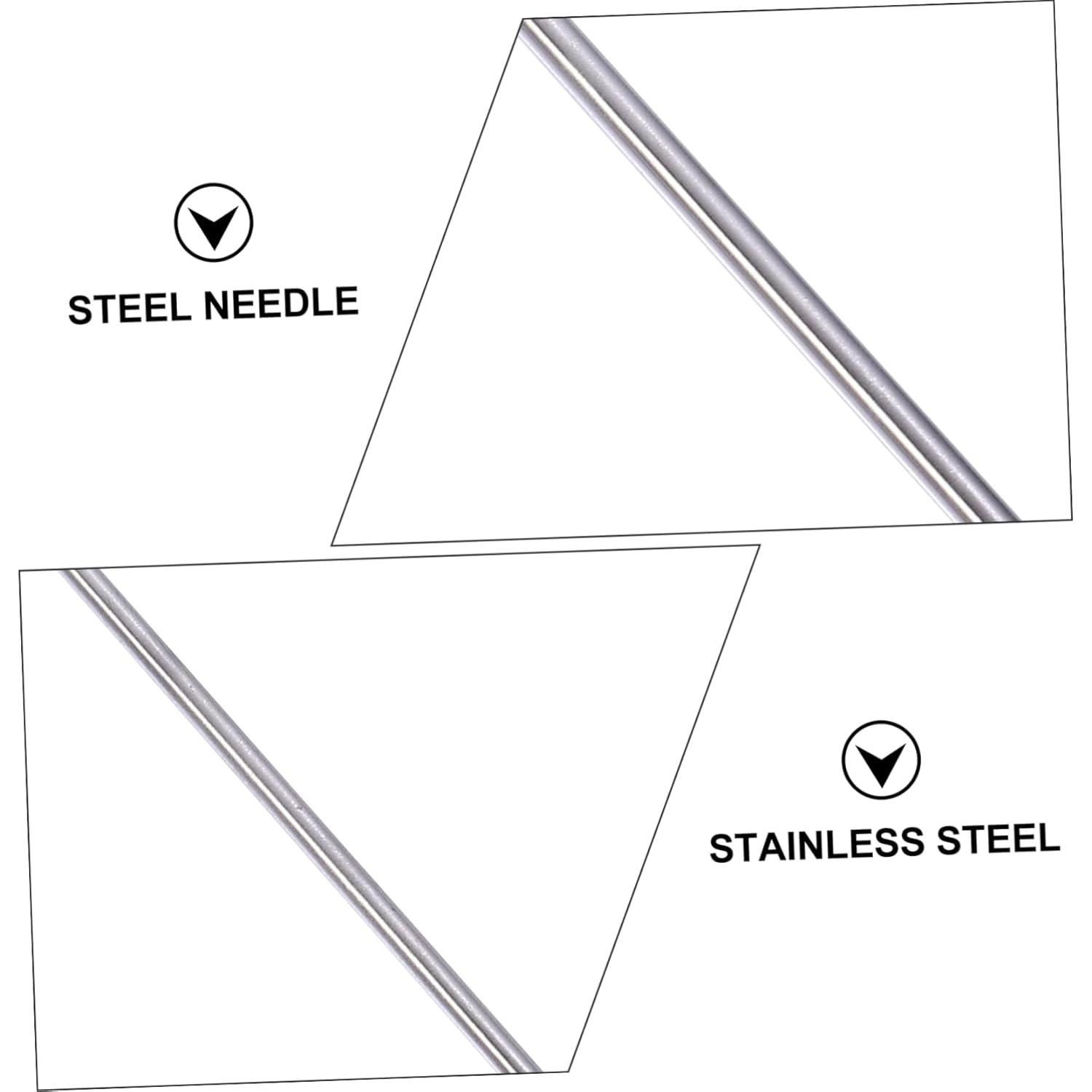 Kit de Modelado de Arcilla 2 Pcs Acero Inoxidable EXCEART