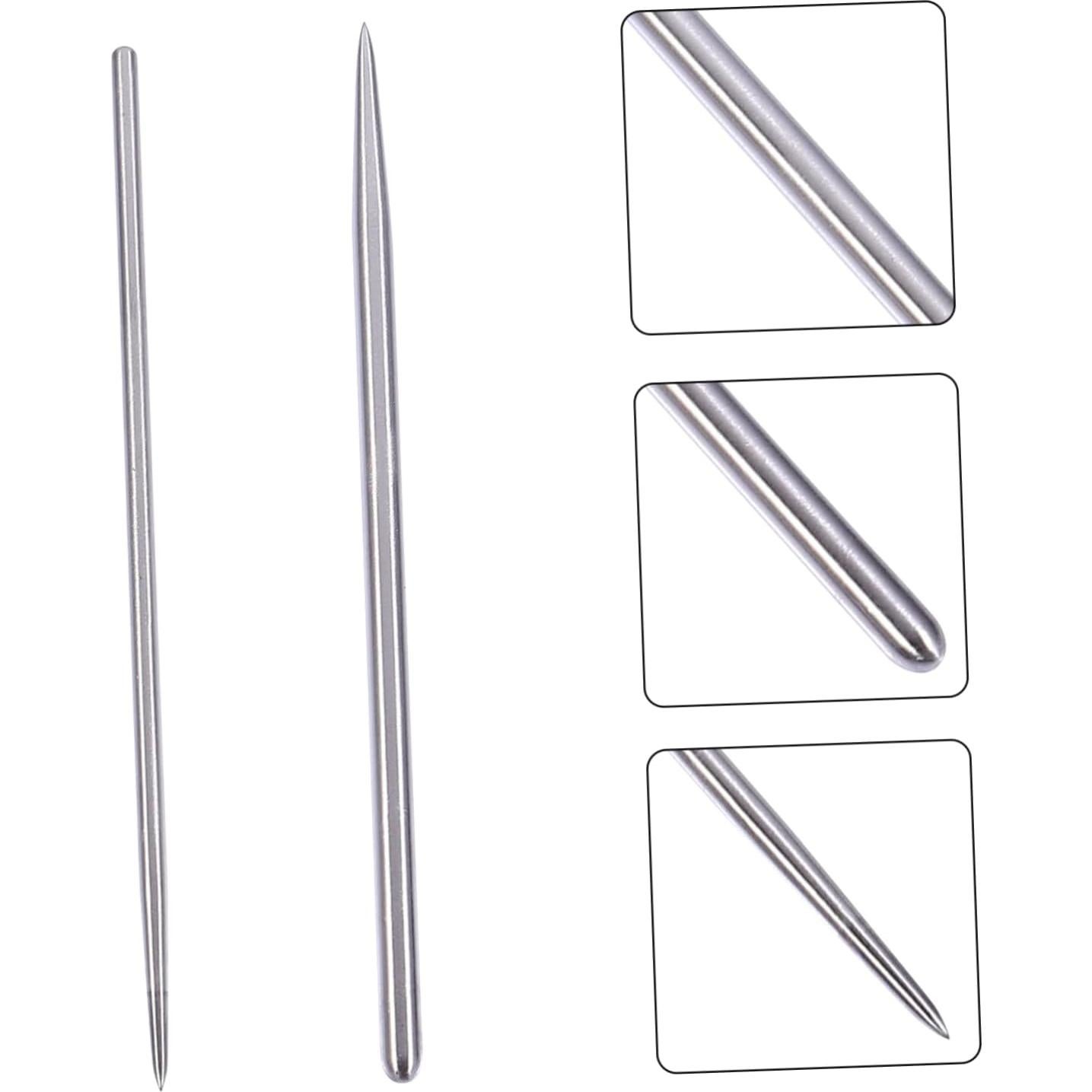 Kit de Modelado de Arcilla 2 Pcs Acero Inoxidable EXCEART