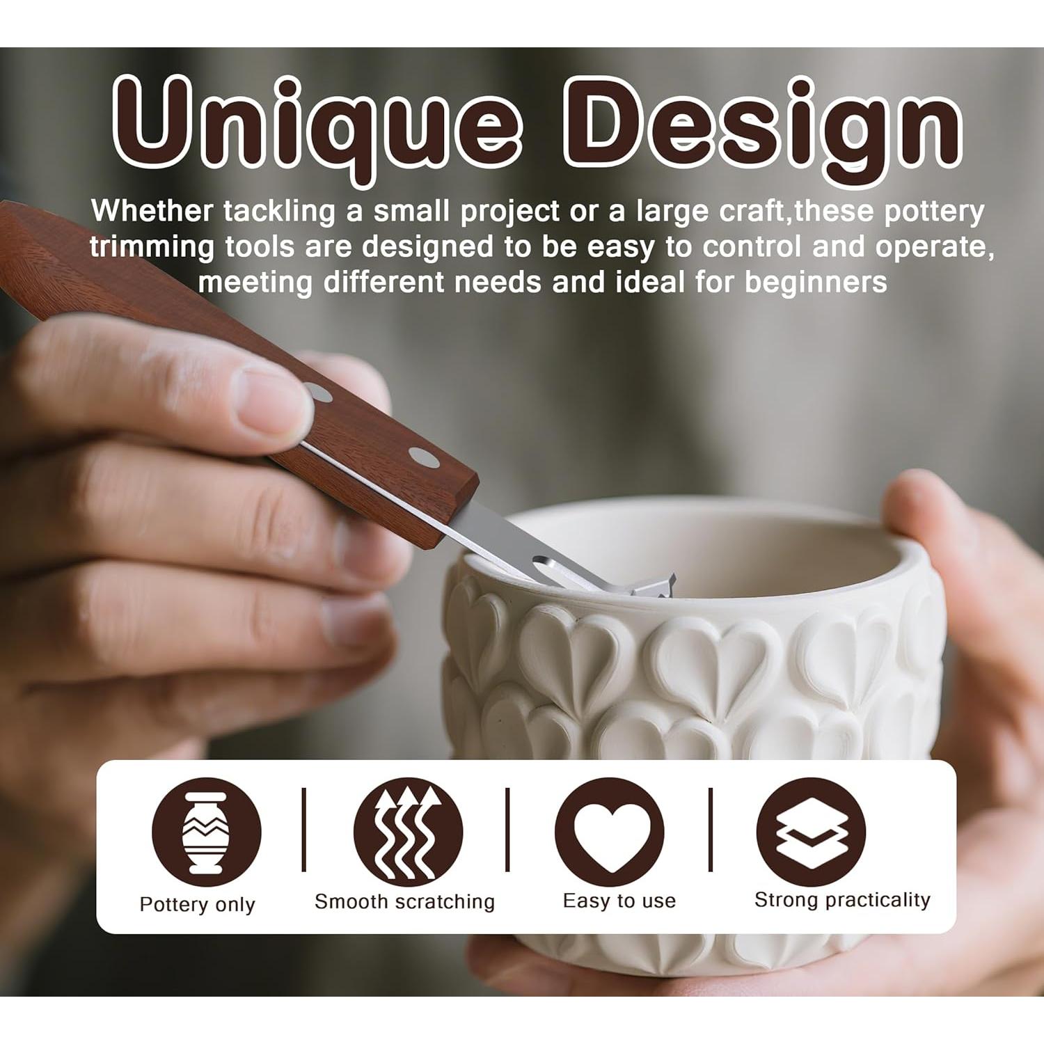 Herramienta de Recorte de Cerámica NISITEM con Mango de Nogal