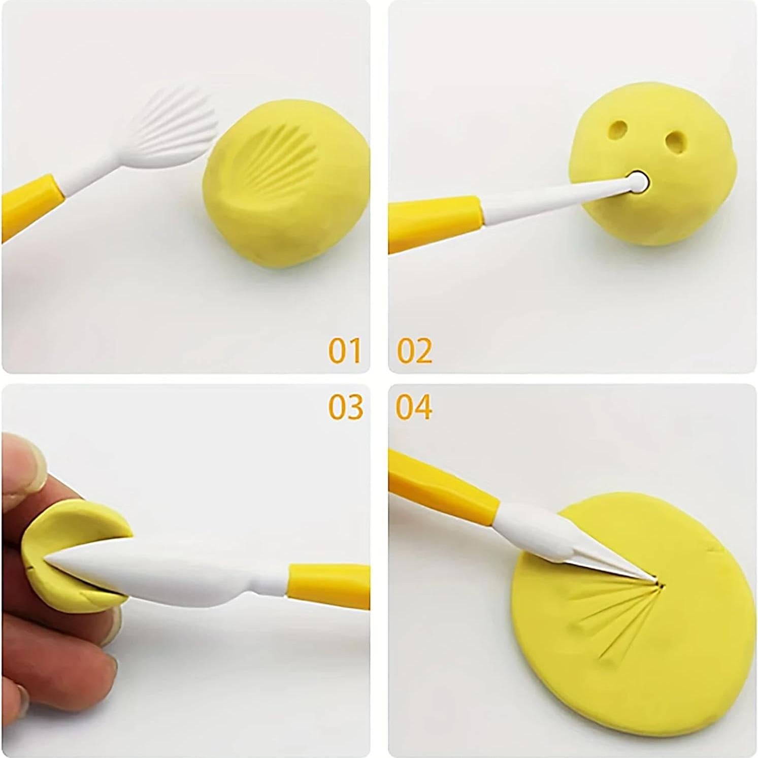 Conjunto de 9 herramientas de modelado ZeriLion para arcilla