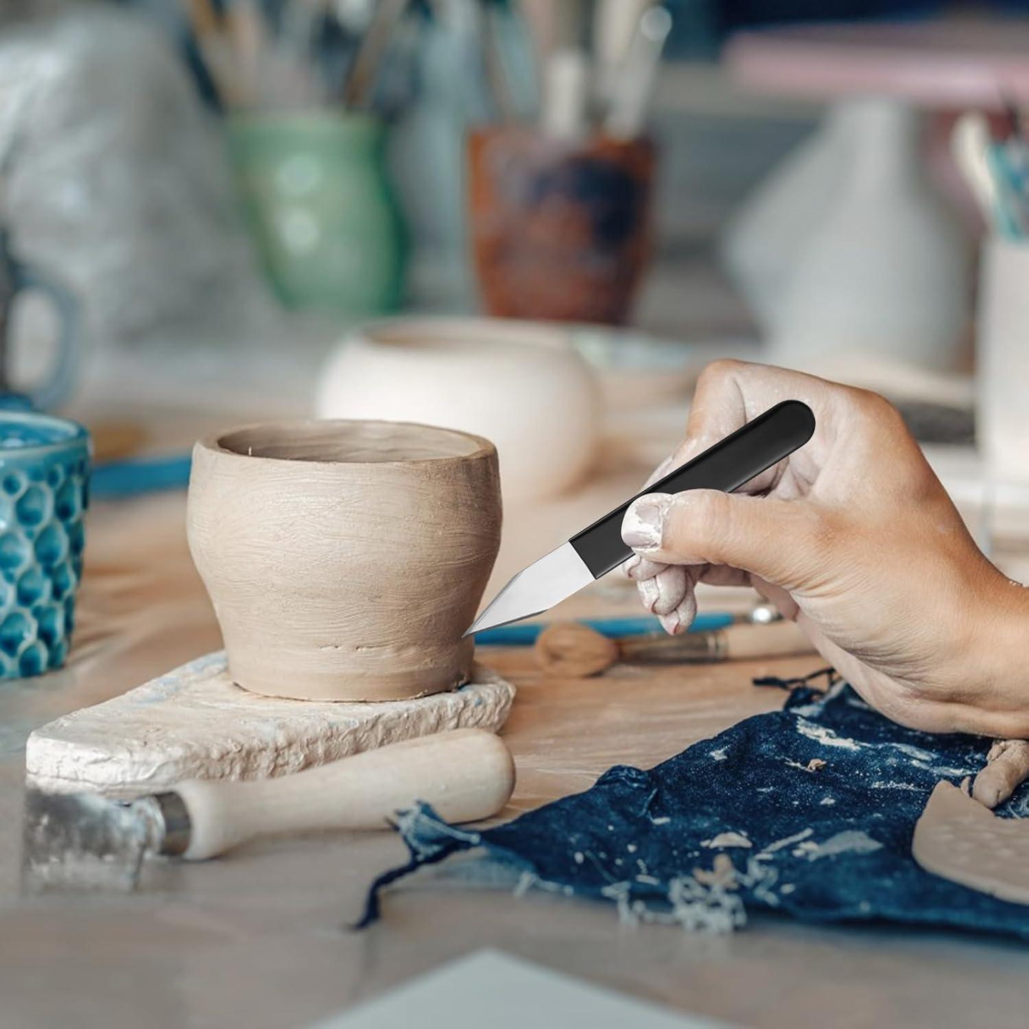 Juego de herramientas de tallado de cerámica Bruislard 4 piezas