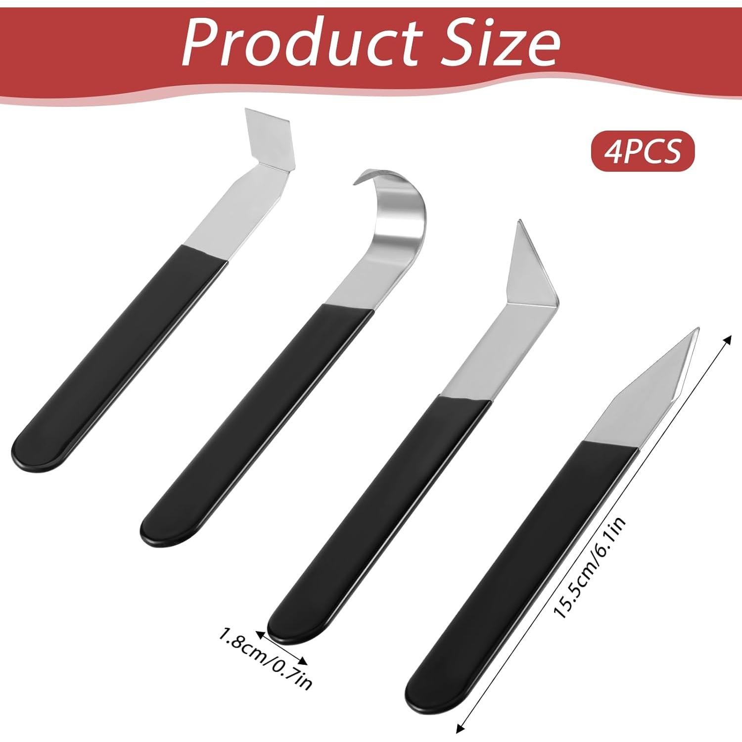 Juego de herramientas de tallado de cerámica Bruislard 4 piezas