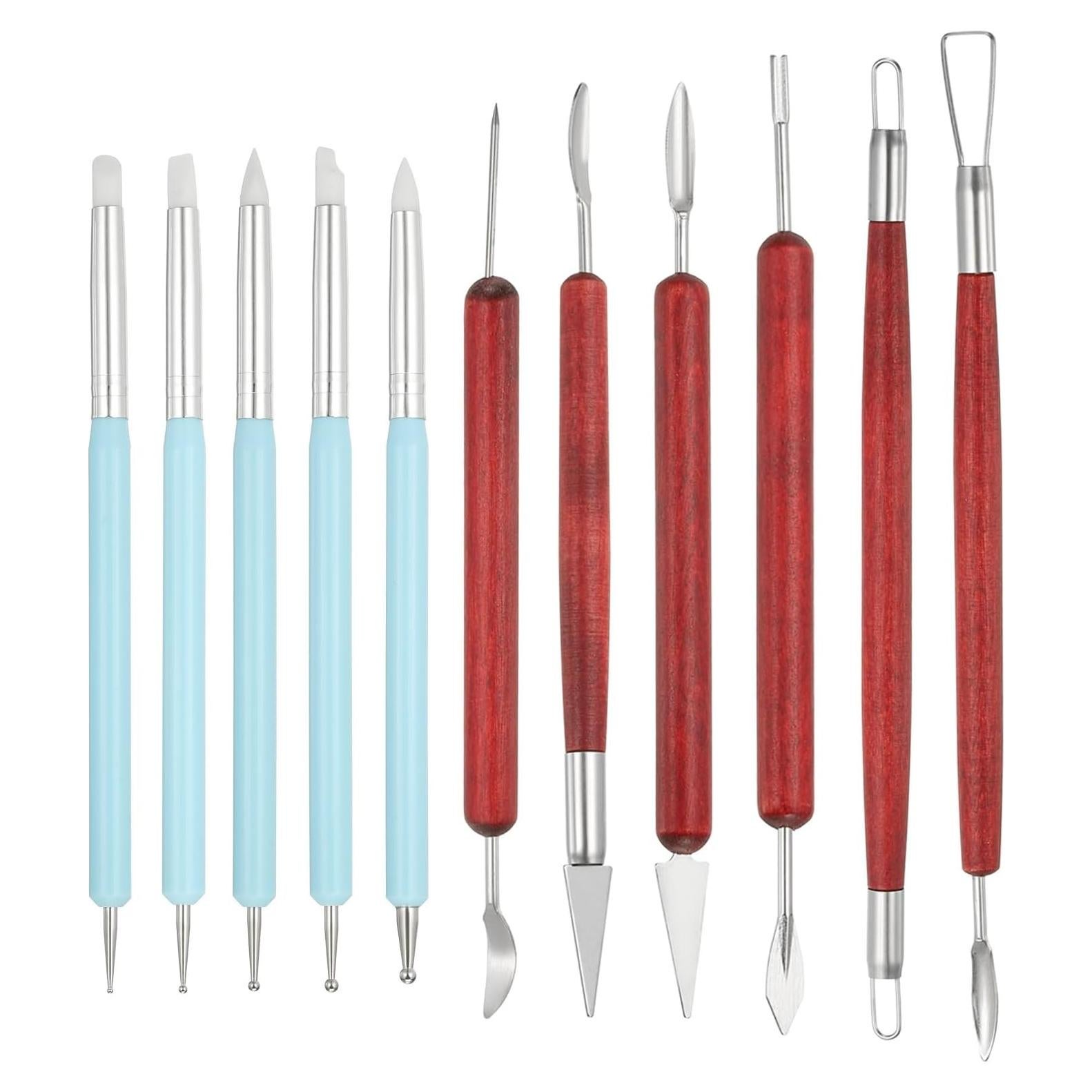 Juego de 11 Herramientas de Esculpir Arcilla YOKIVE - Azul Cielo