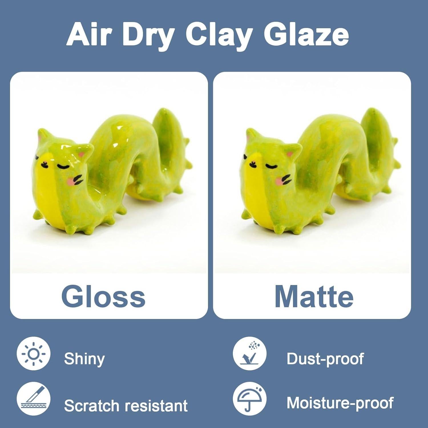 Kit de Barniz de Arcilla 30Pcs 1DFAUL - Brillante y Mate