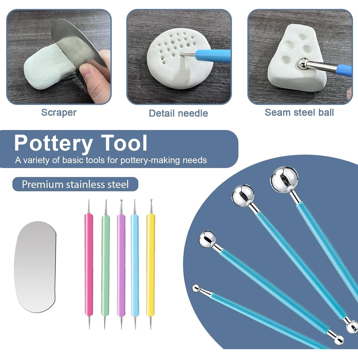 Kit de Barniz de Arcilla 30Pcs 1DFAUL - Brillante y Mate