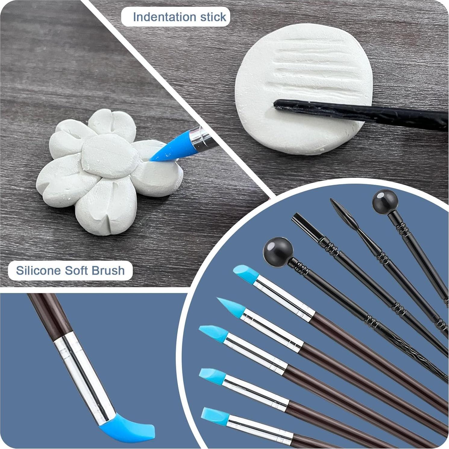 Kit de Barniz de Arcilla 30Pcs 1DFAUL - Brillante y Mate