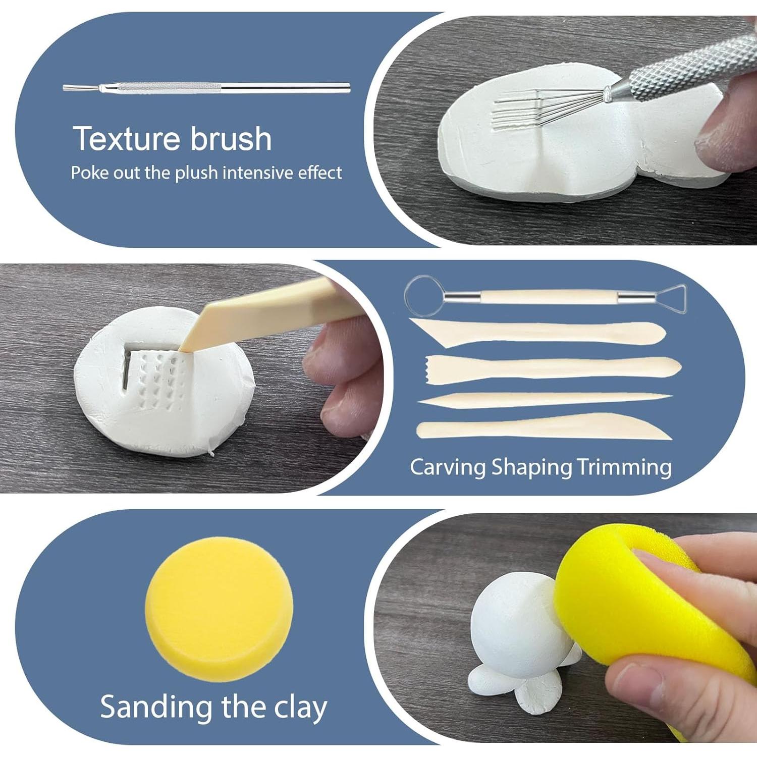 Kit de Barniz de Arcilla 30Pcs 1DFAUL - Brillante y Mate