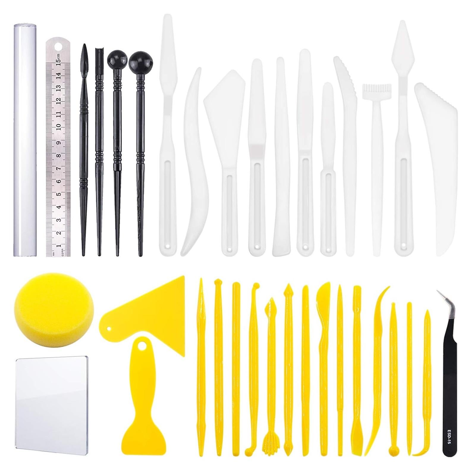 Kit de 36 Herramientas de Escultura de Arcilla Swpeet