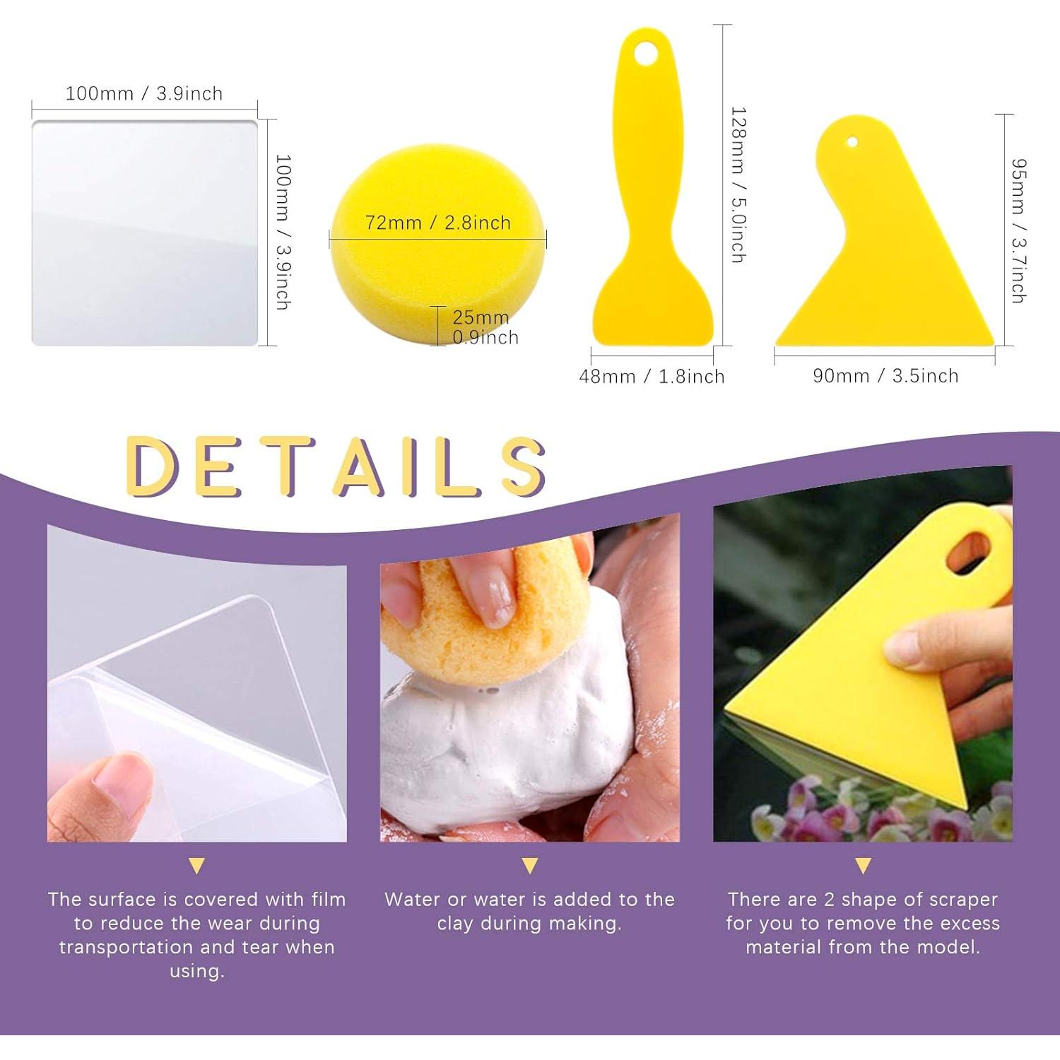 Kit de 36 Herramientas de Escultura de Arcilla Swpeet