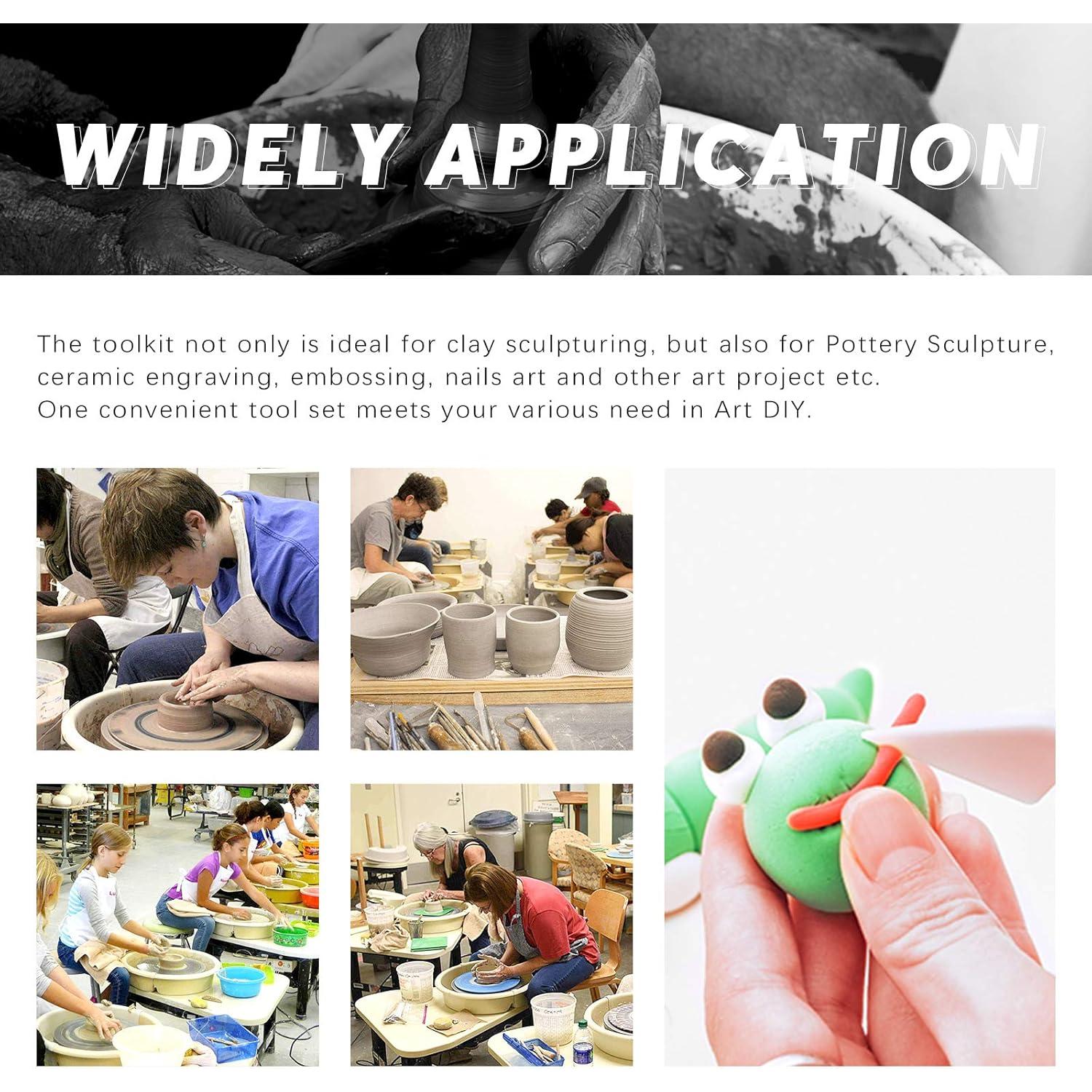 Kit de 36 Herramientas de Escultura de Arcilla Swpeet