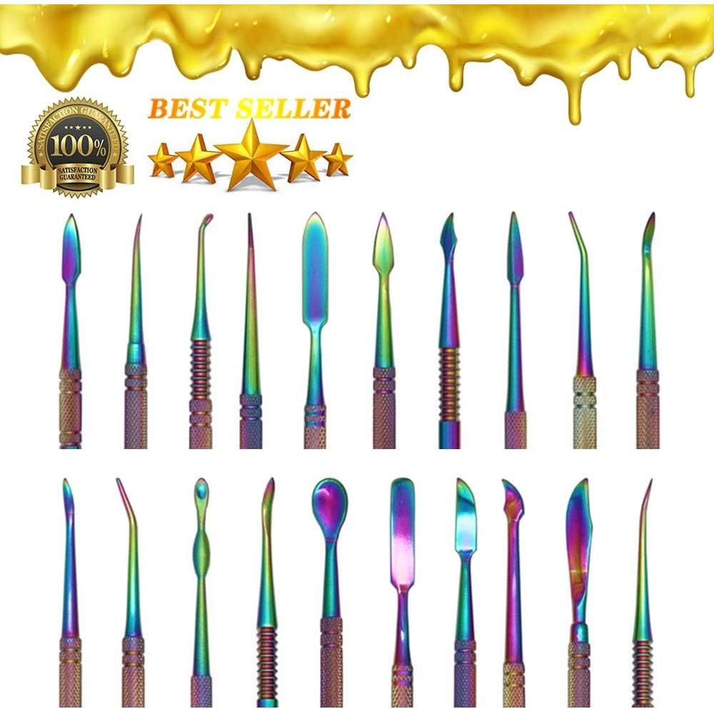 Juego de herramientas de cera SKMZ 10 piezas acero inoxidable