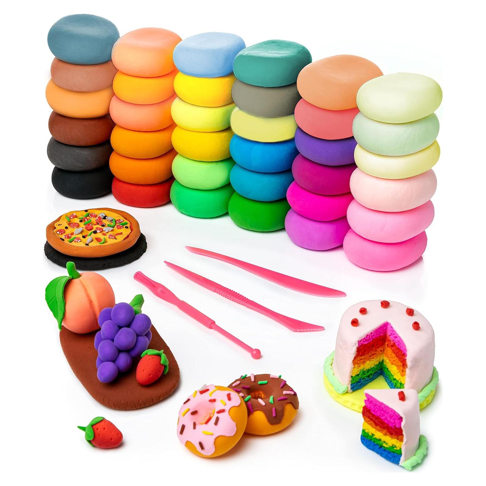 Conjunto de Arcilla Secada al Aire Artsity 36 Colores con Herramientas