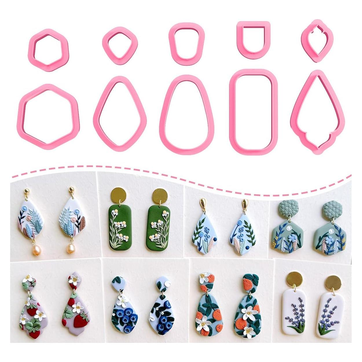 Cortadores de Arcilla de Polímero Keoker - 10 Formas para Joyería